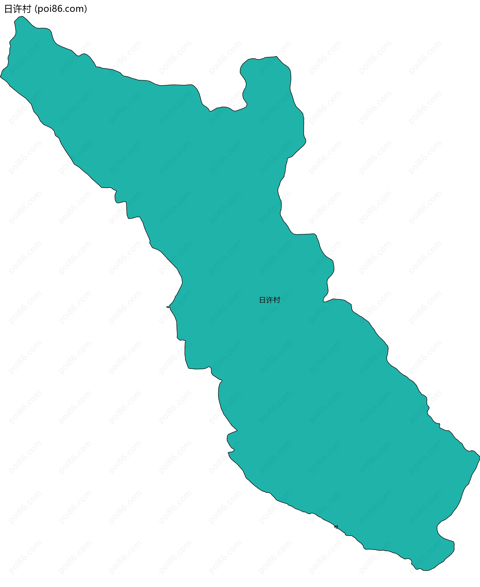 日许村边界地图