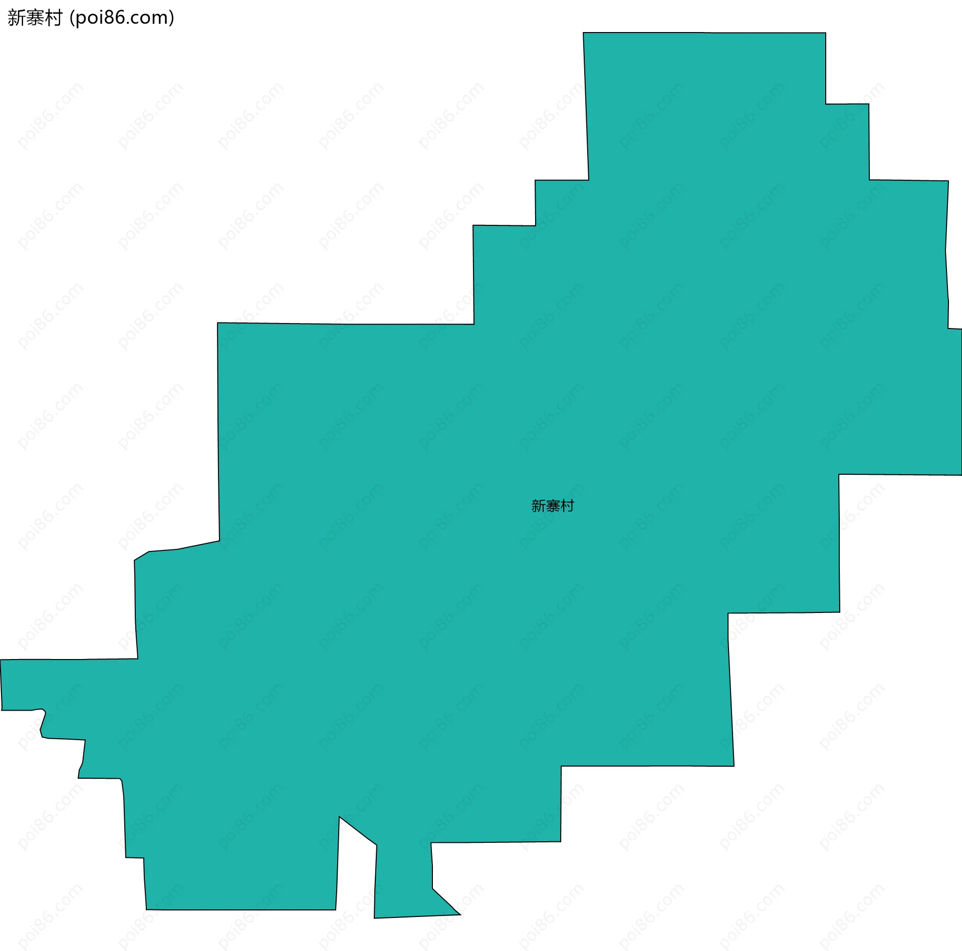 新寨村边界地图