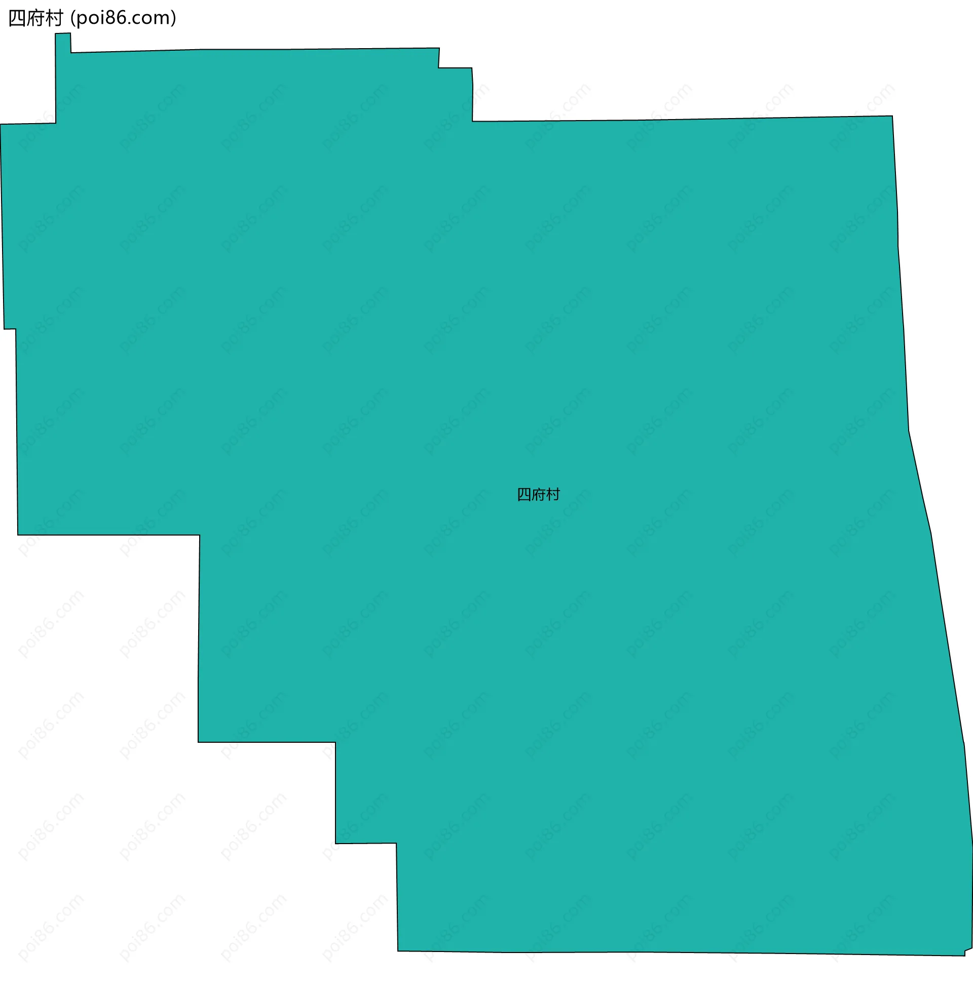 四府村边界地图