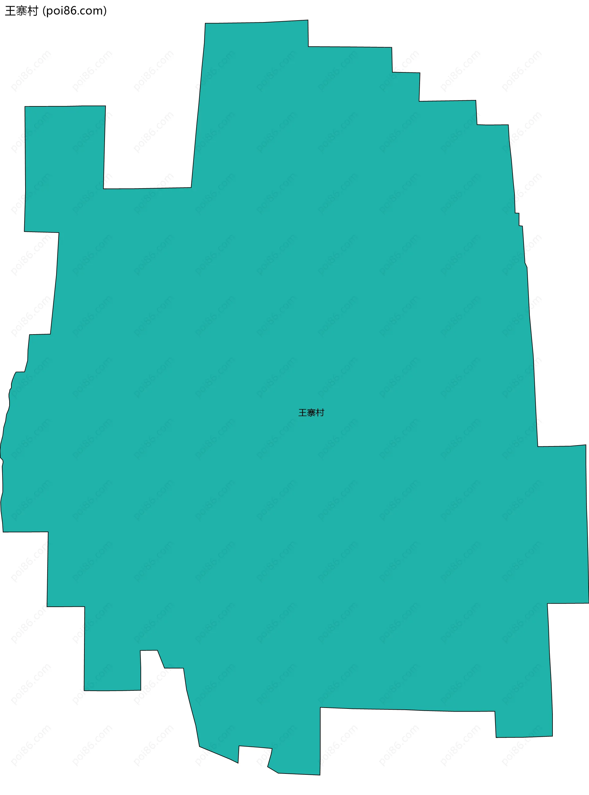 王寨村边界地图