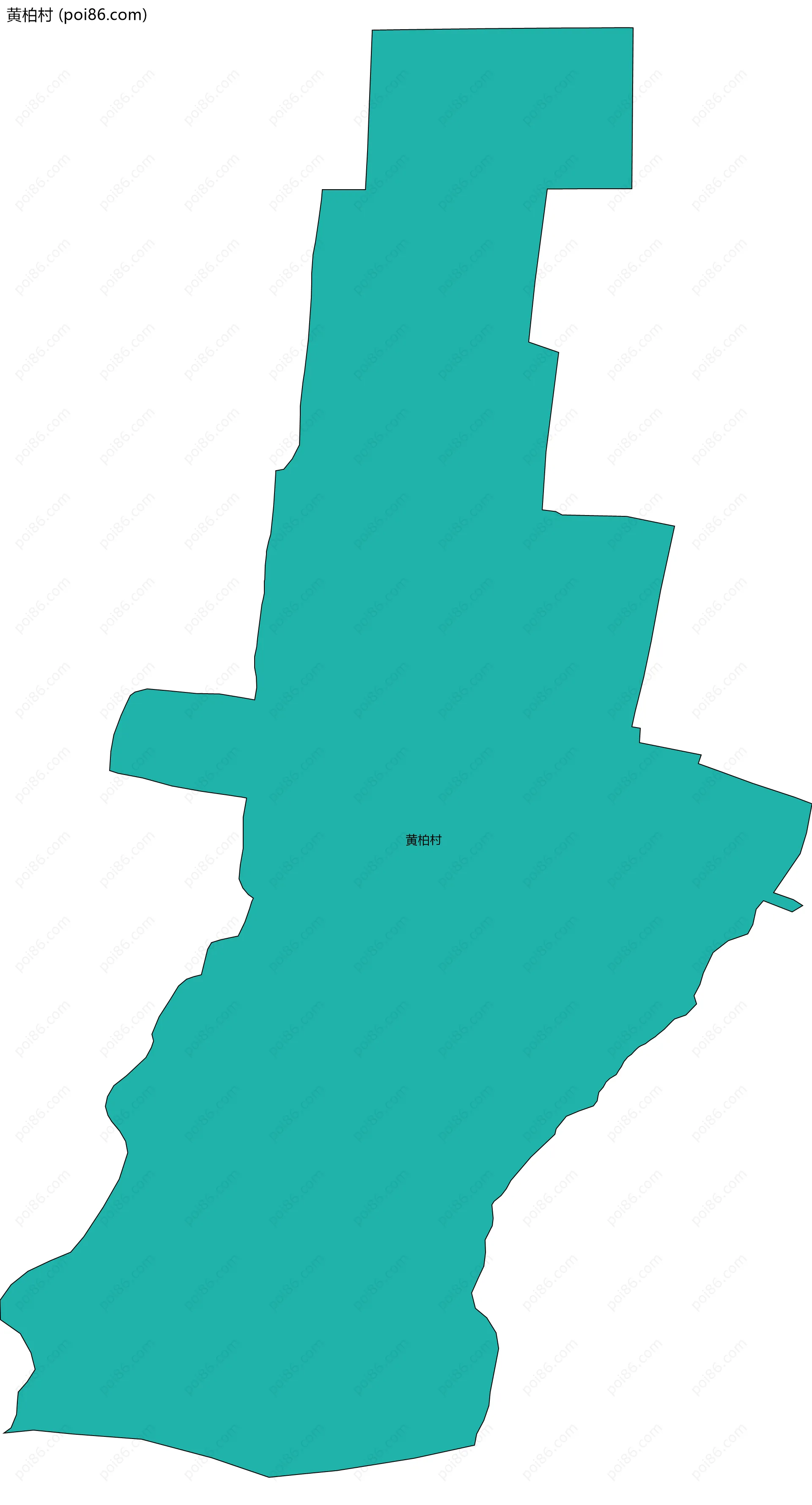 黄柏村边界地图