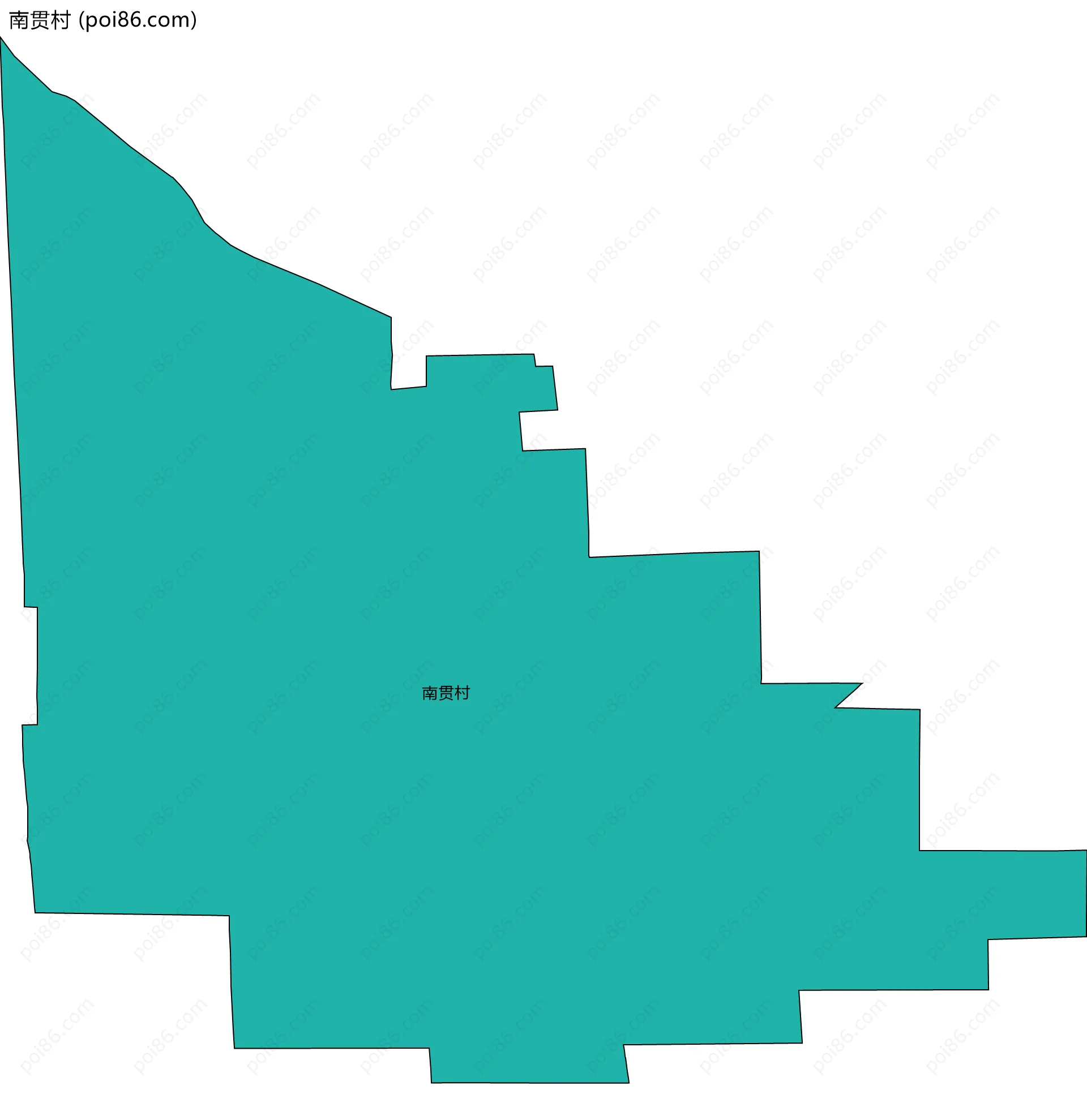 南贯村边界地图