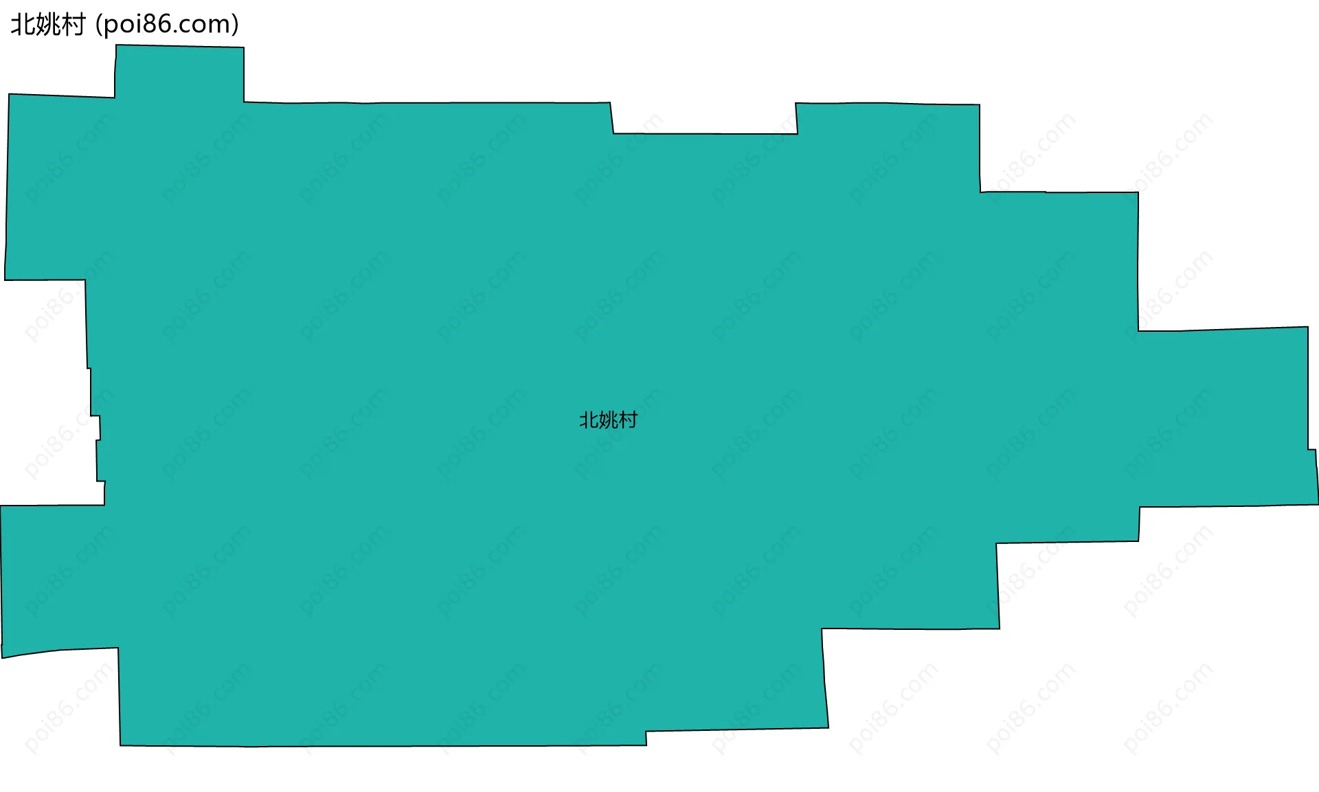 北姚村边界地图