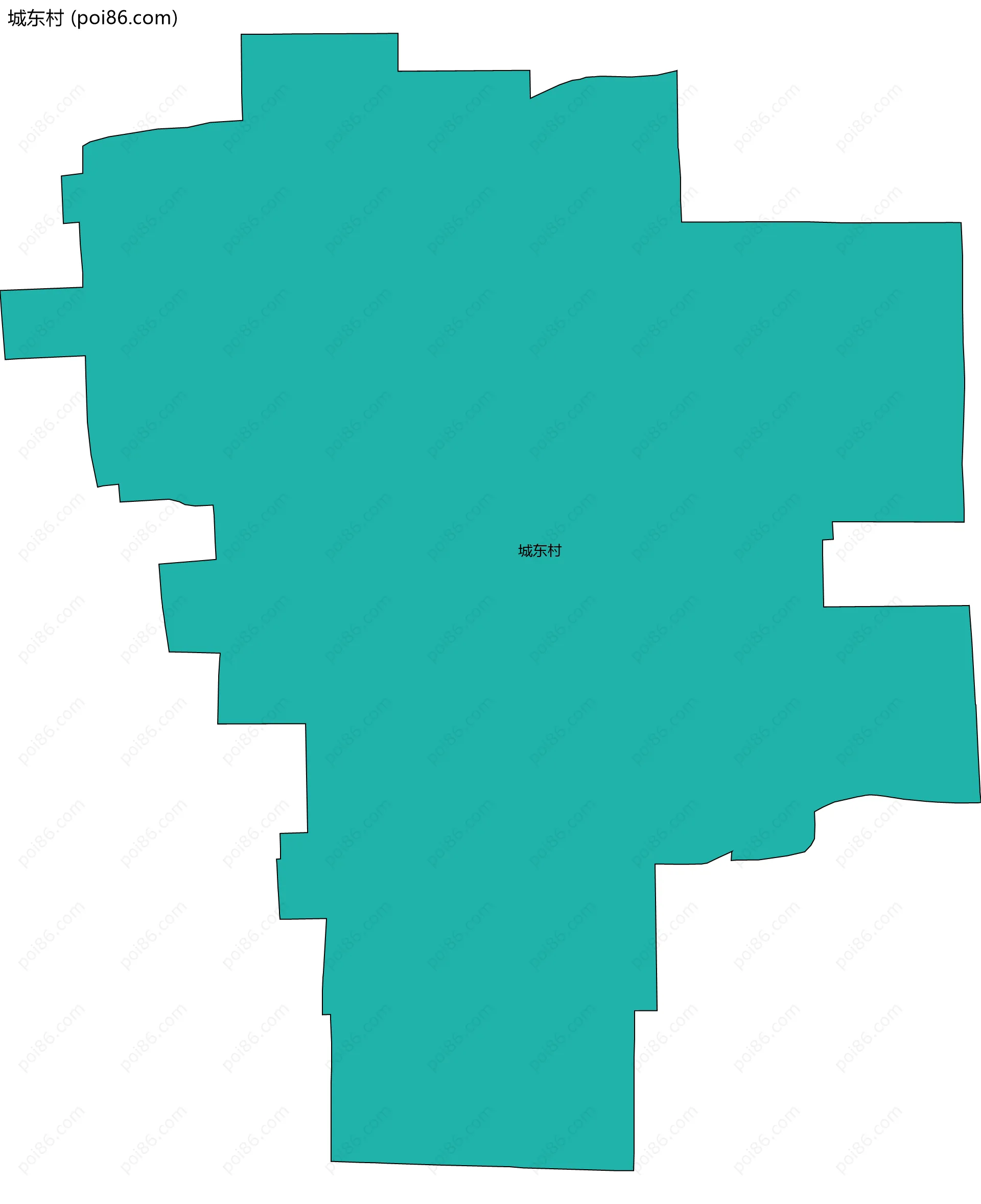 城东村边界地图