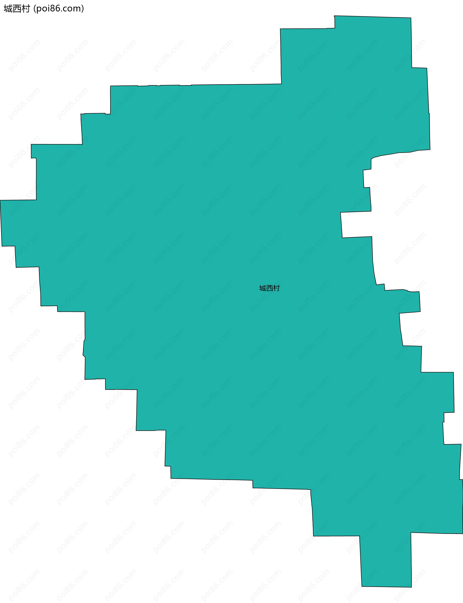 城西村边界地图