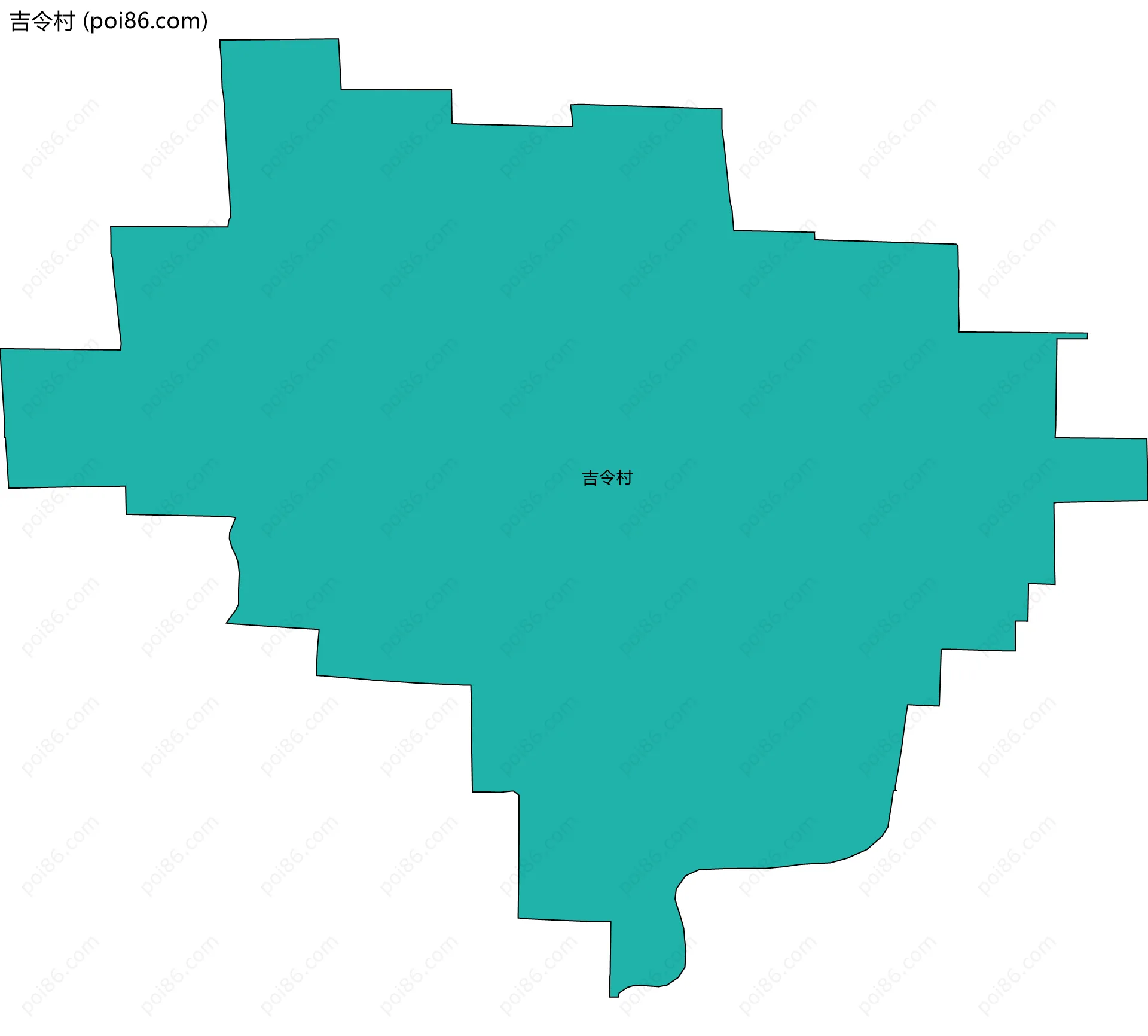 吉令村边界地图