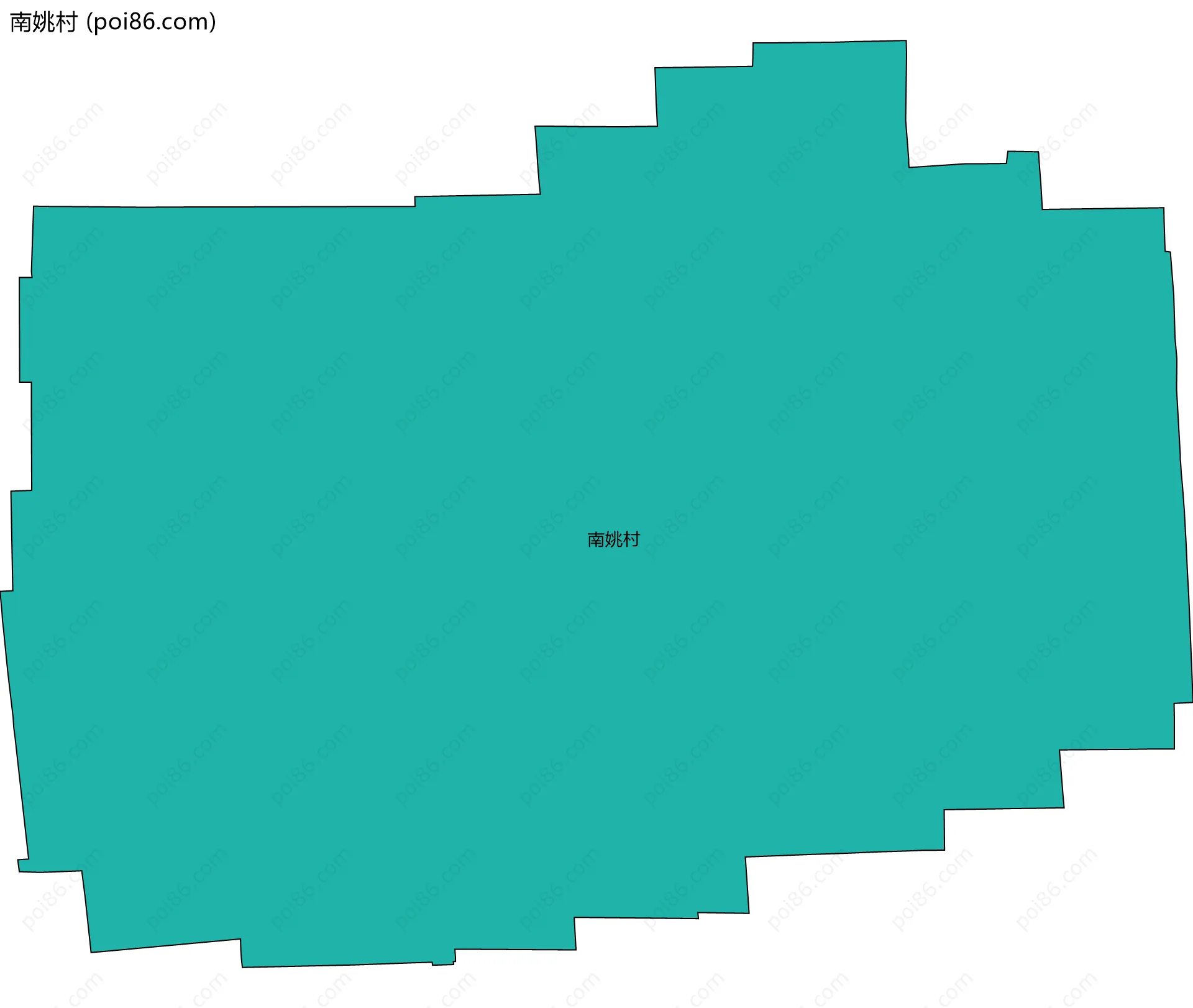 南姚村边界地图