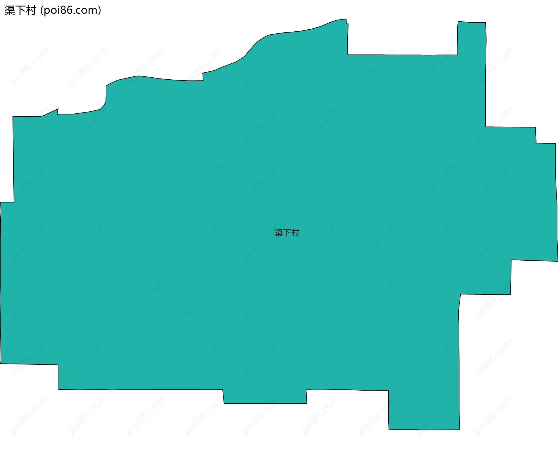 渠下村边界地图