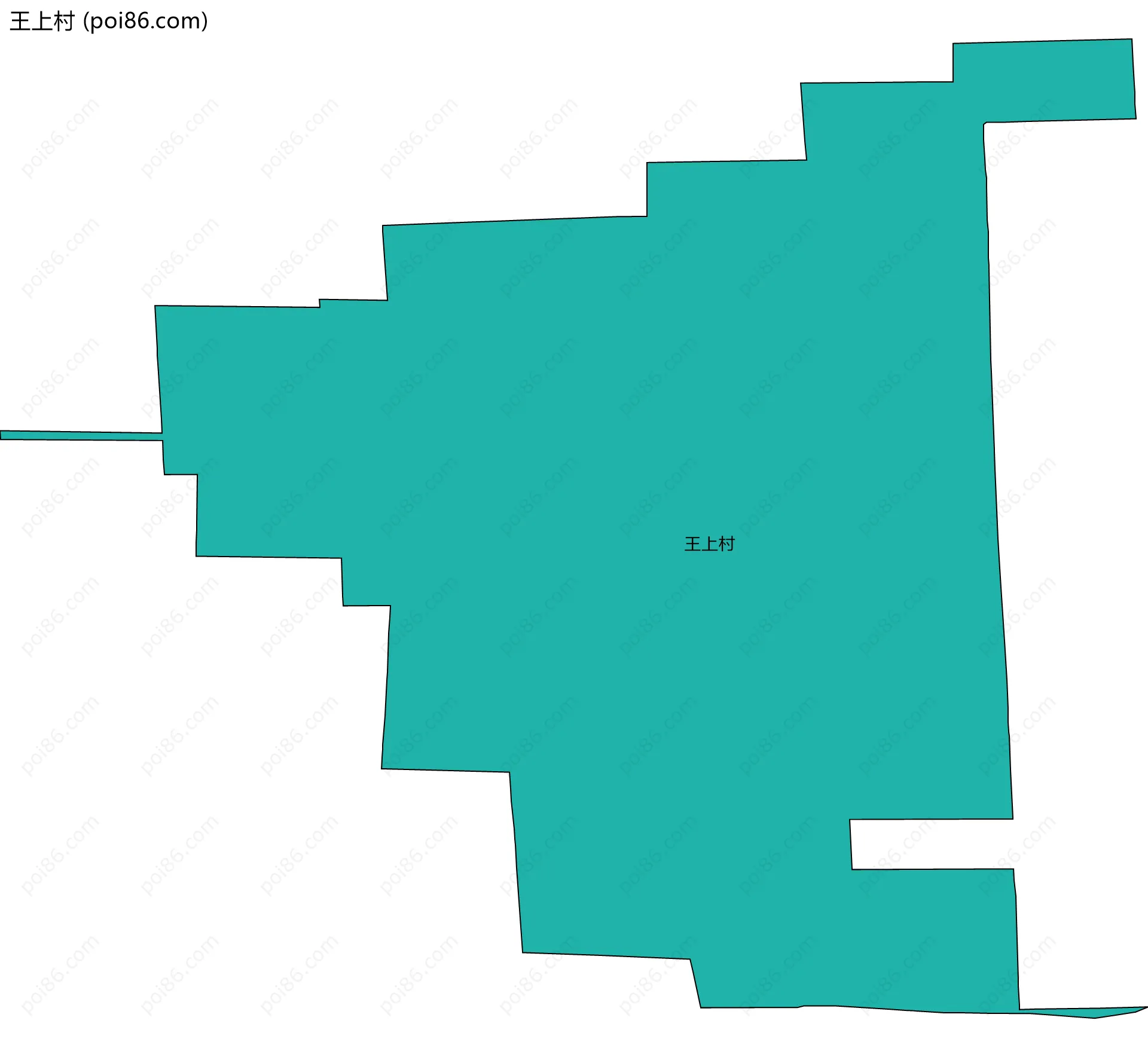 王上村边界地图