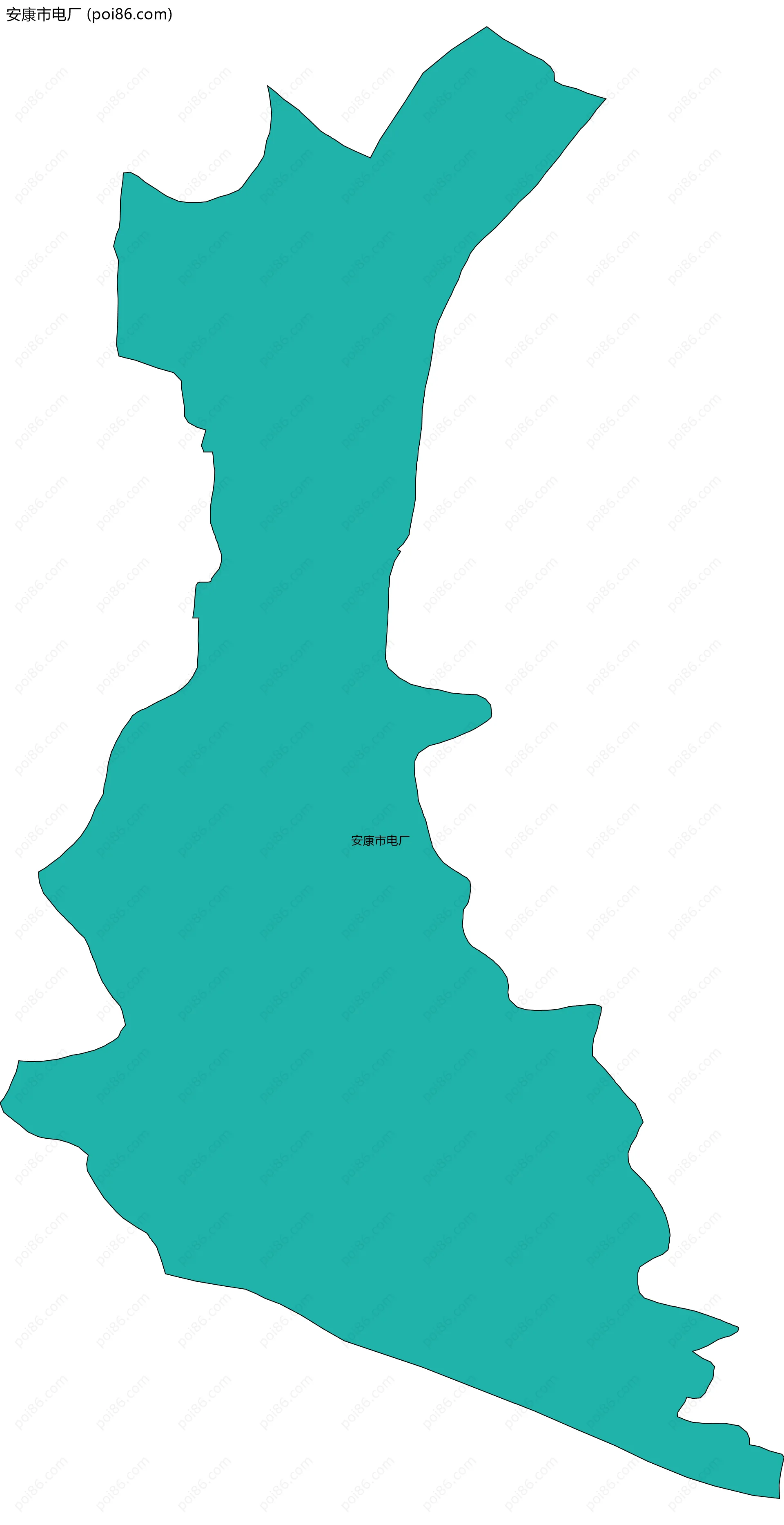 安康市电厂边界地图