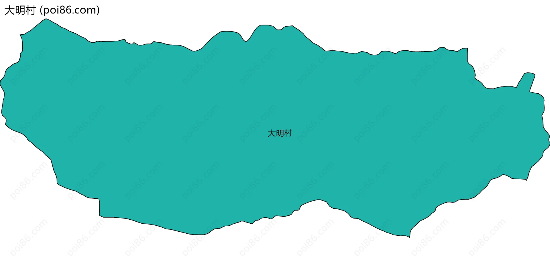 大明村边界地图