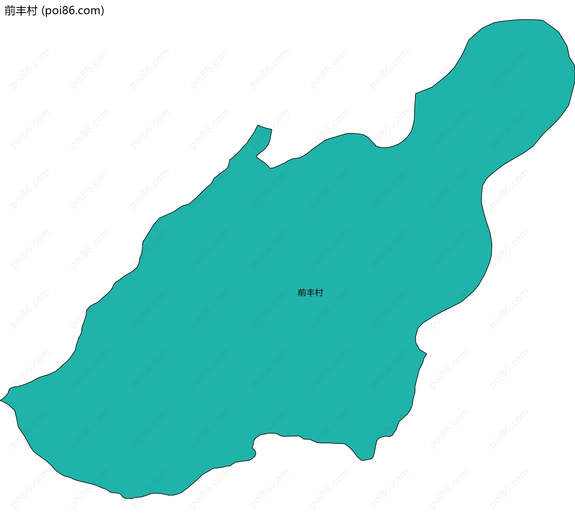 前丰村边界地图