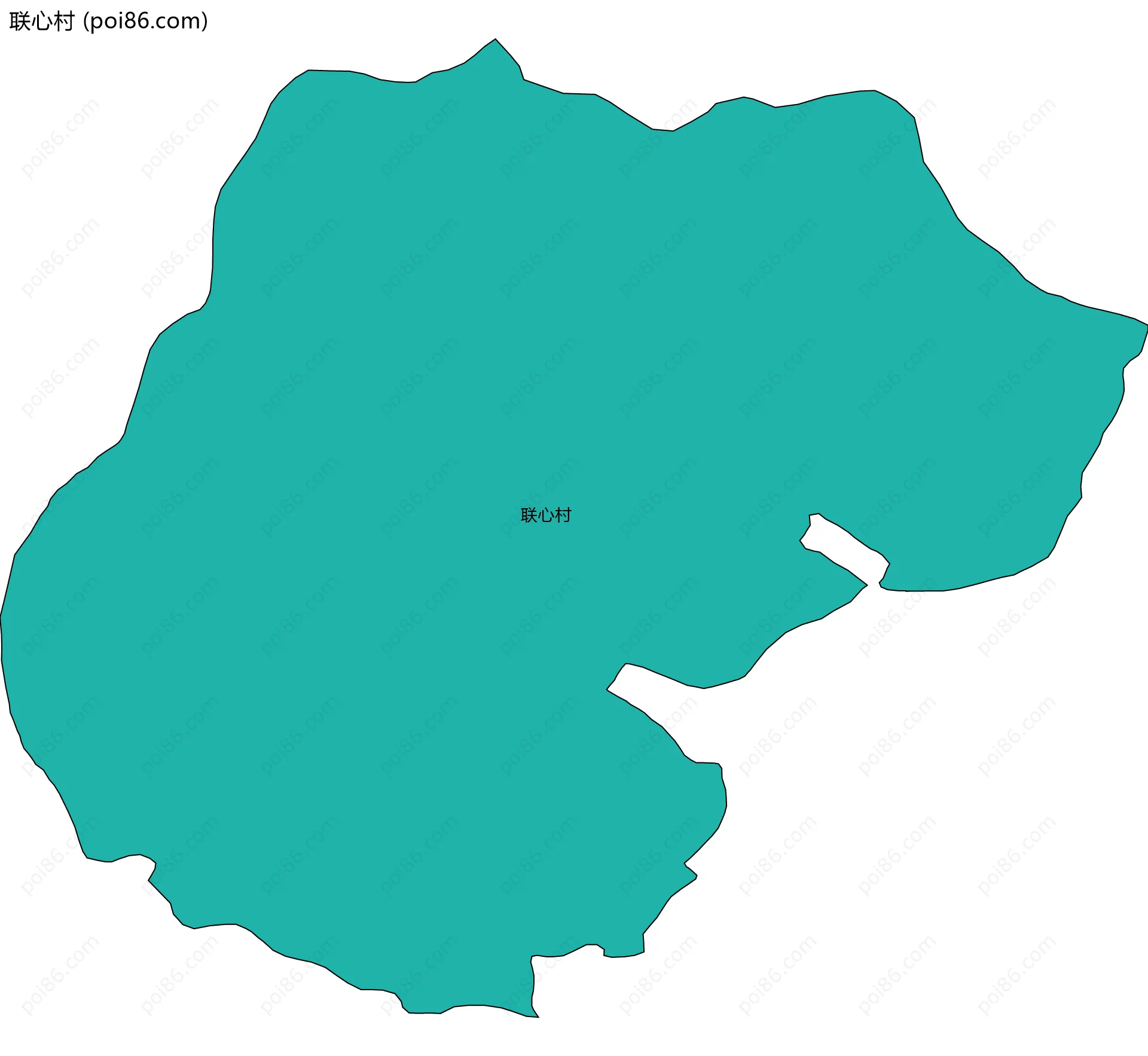 联心村边界地图