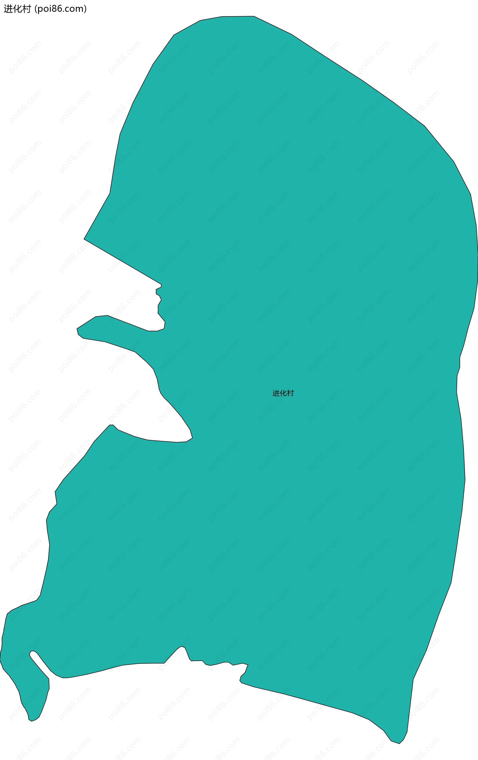 进化村边界地图