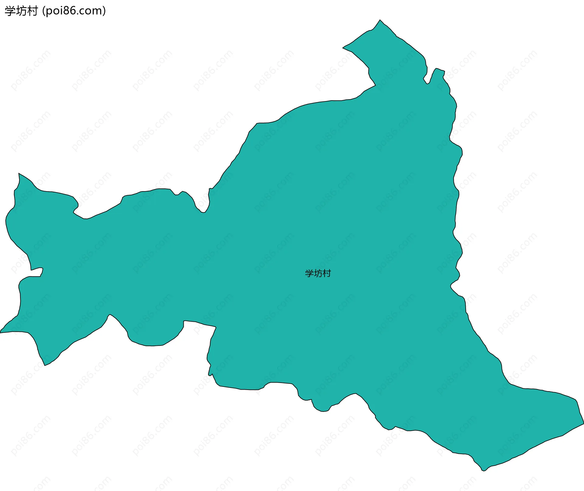 学坊村边界地图