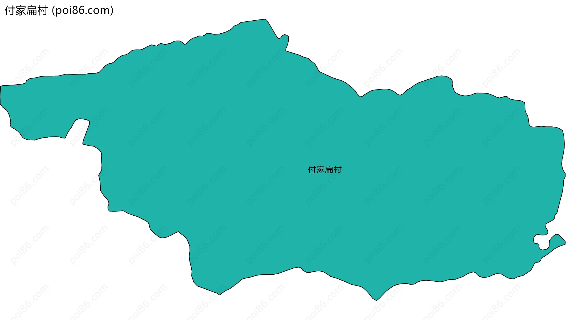 付家扁村边界地图