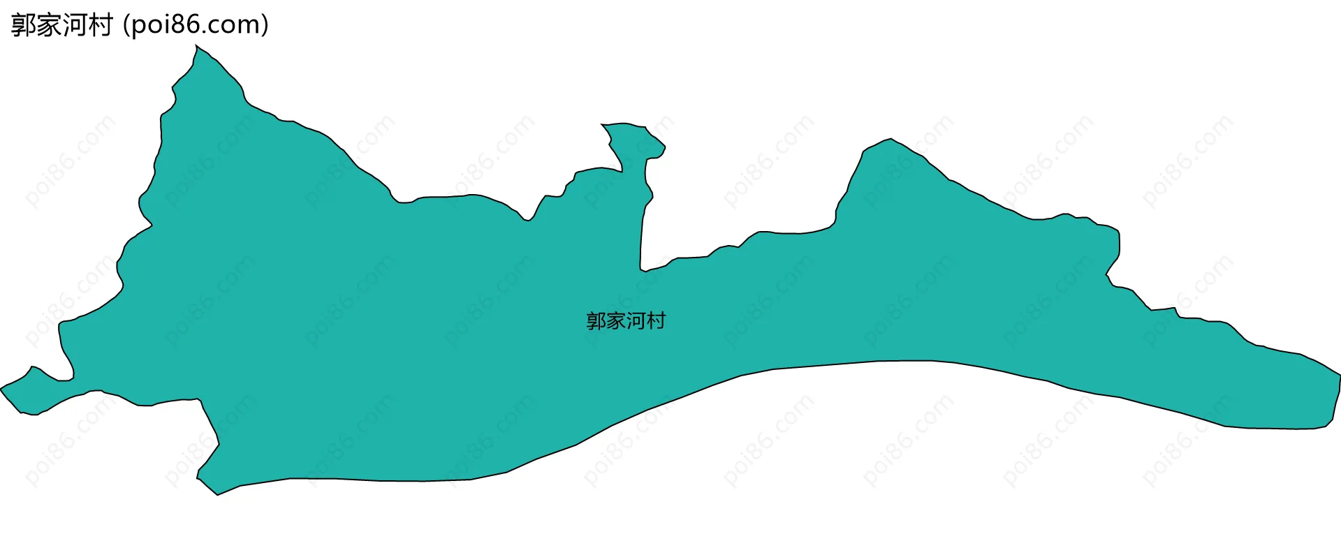 郭家河村边界地图