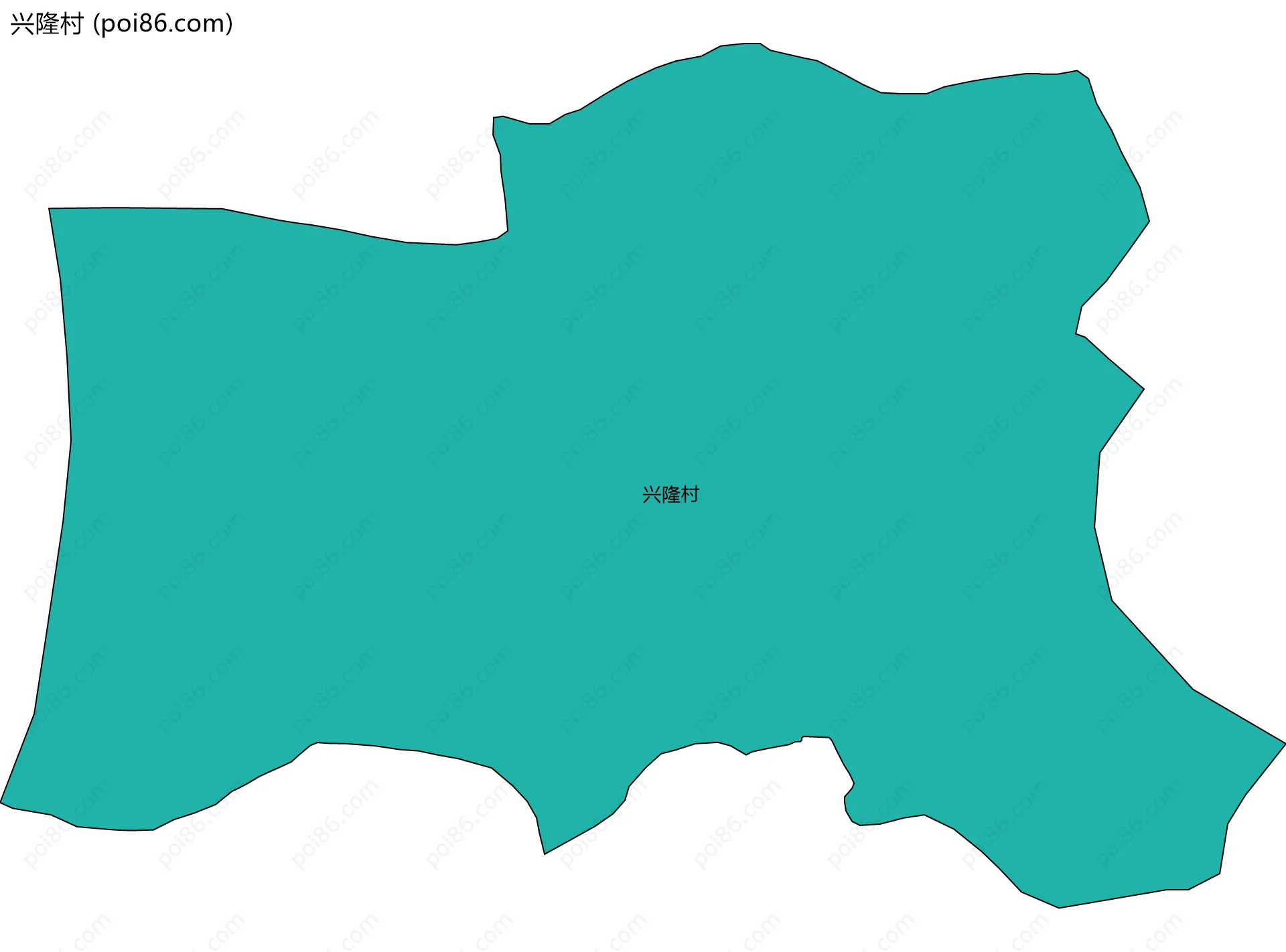 兴隆村边界地图