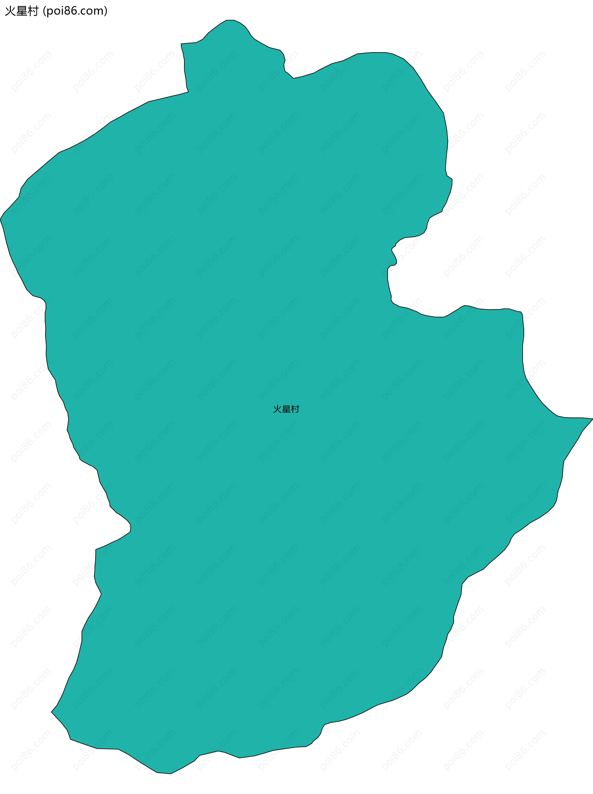 火星村边界地图