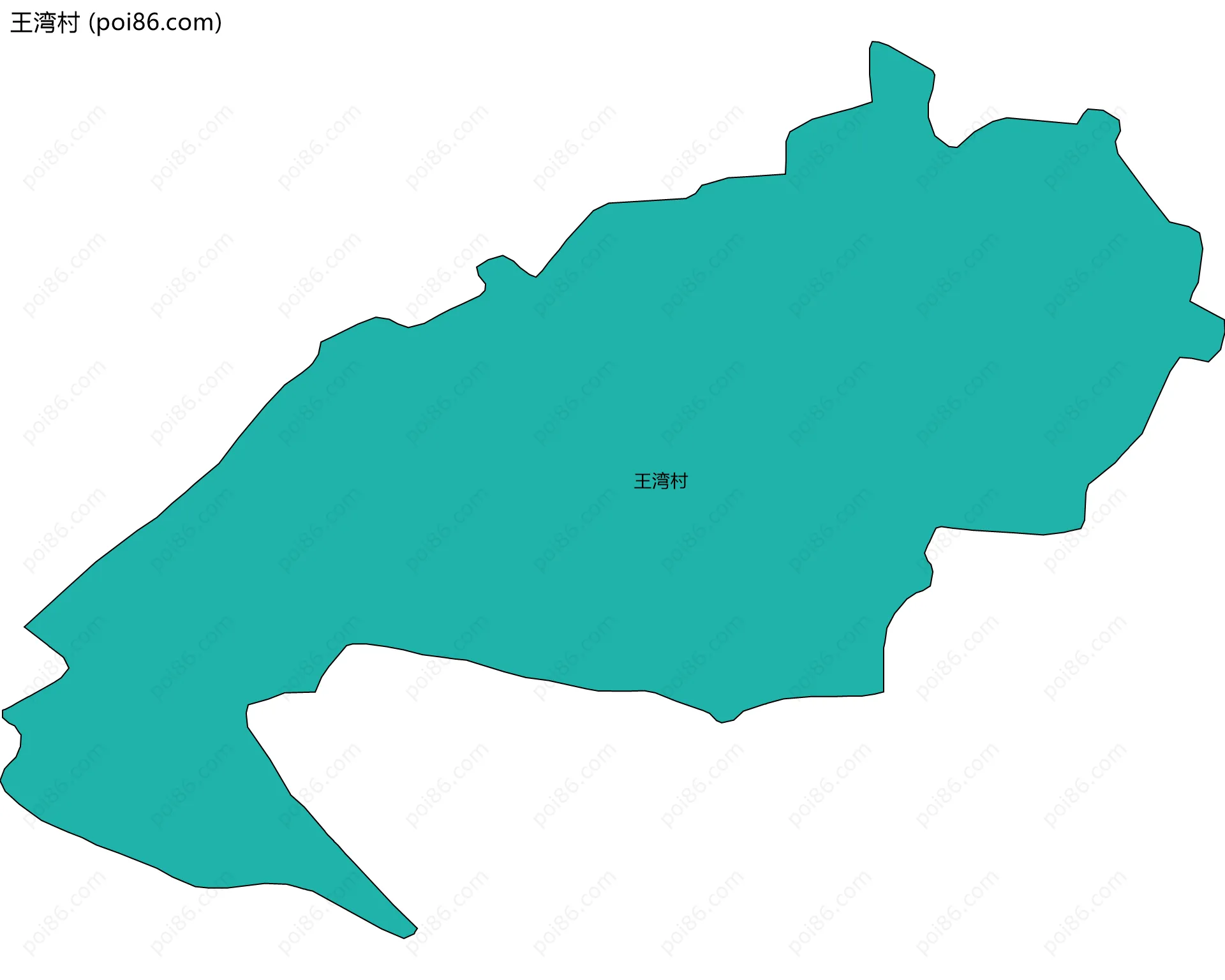 王湾村边界地图