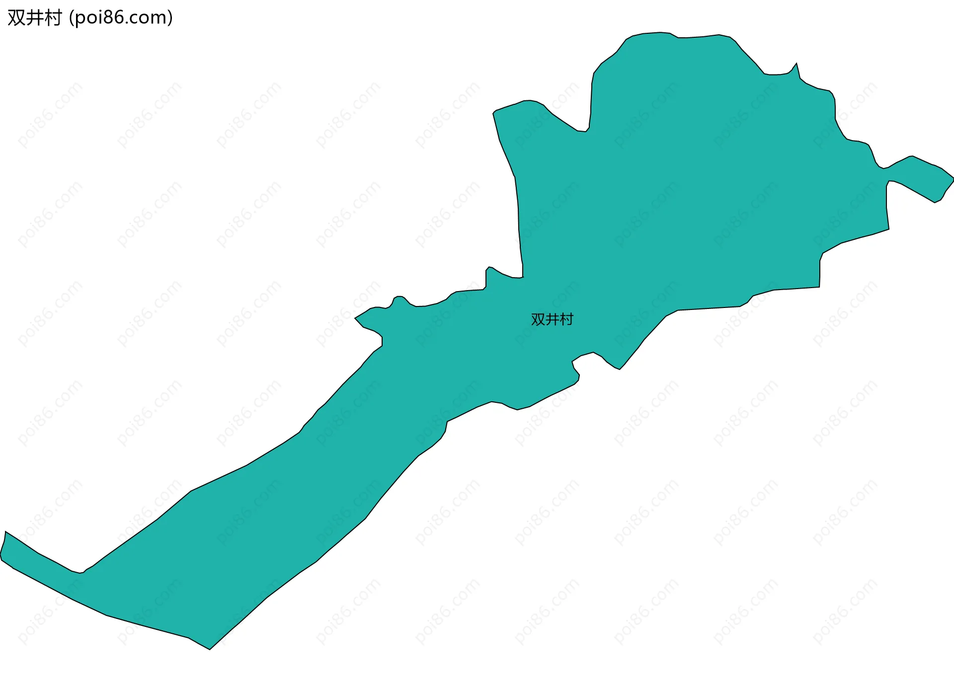 双井村边界地图