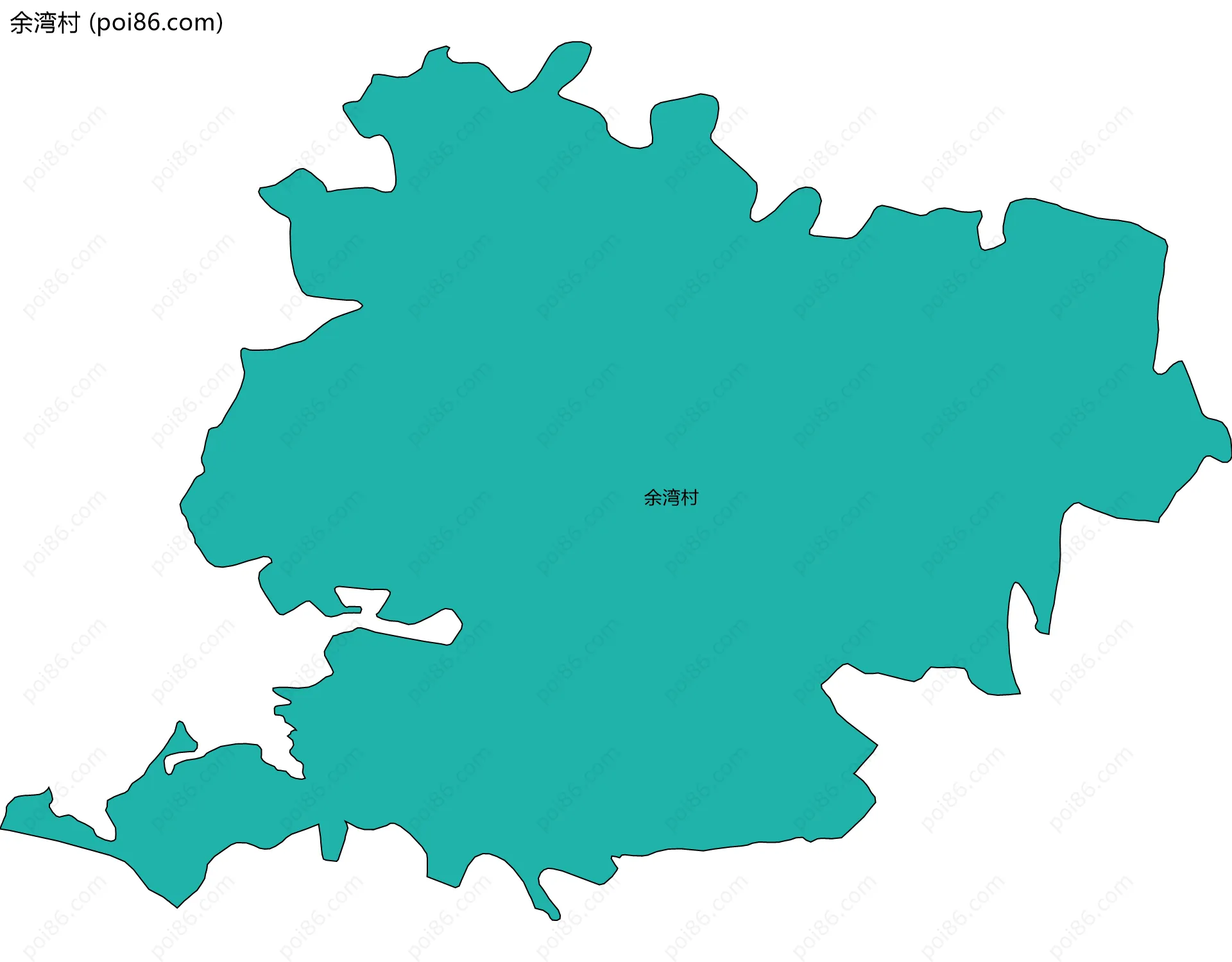 余湾村边界地图