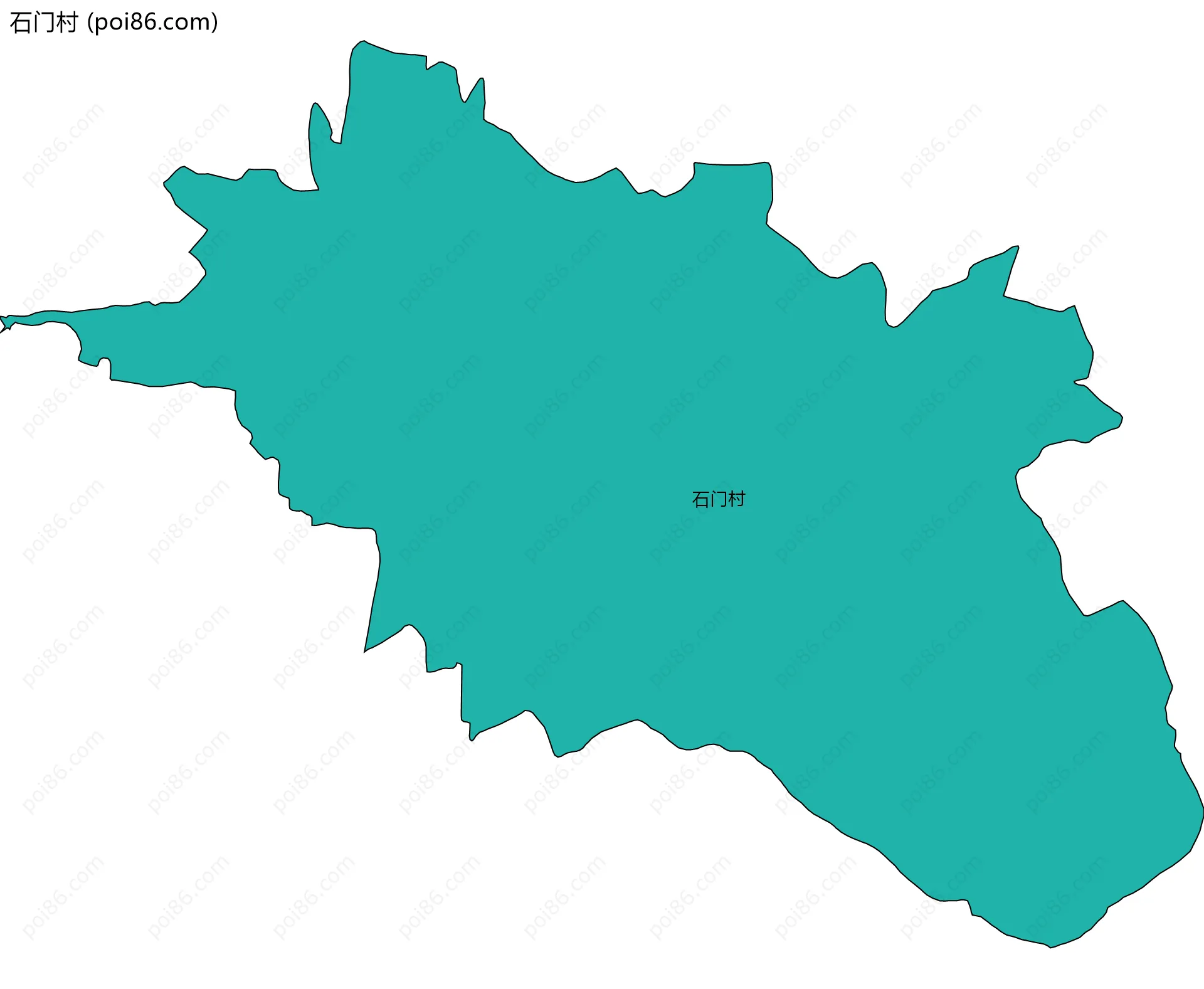 石门村边界地图