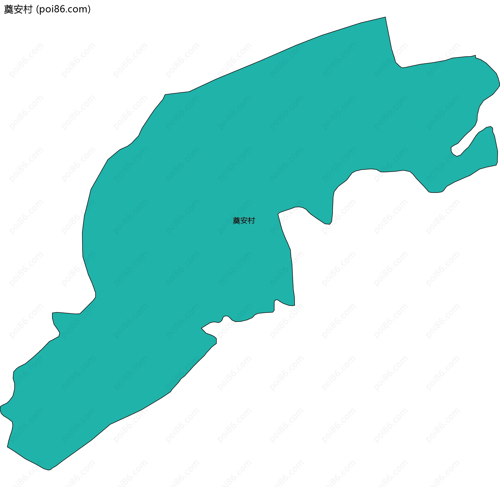 奠安村边界地图