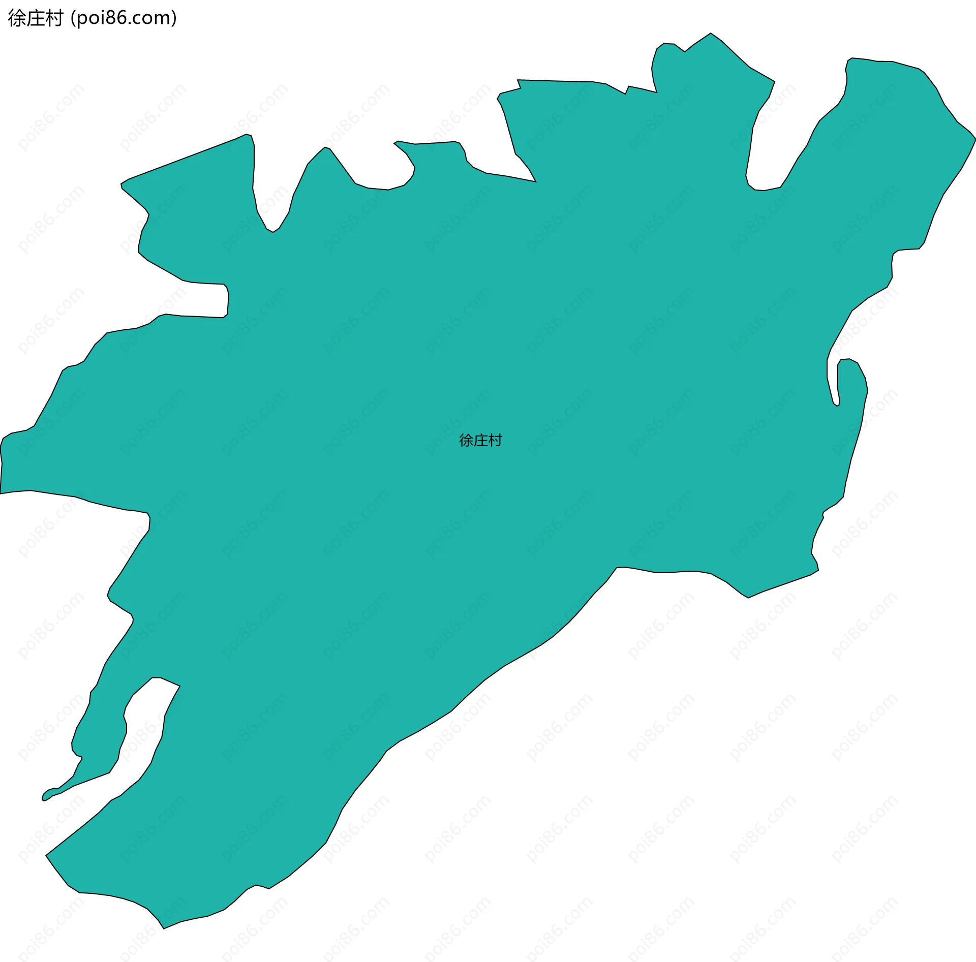 徐庄村边界地图
