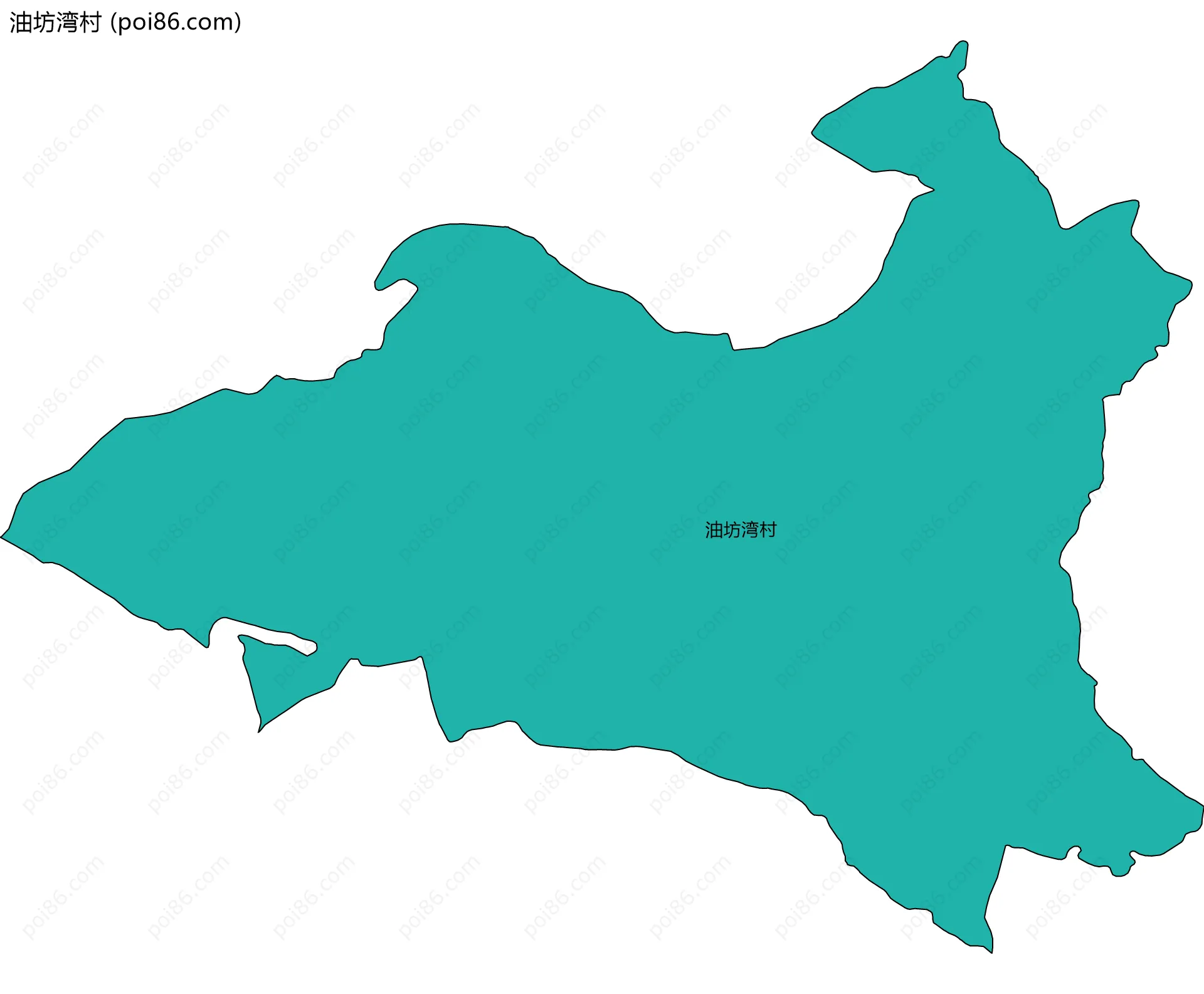 油坊湾村边界地图