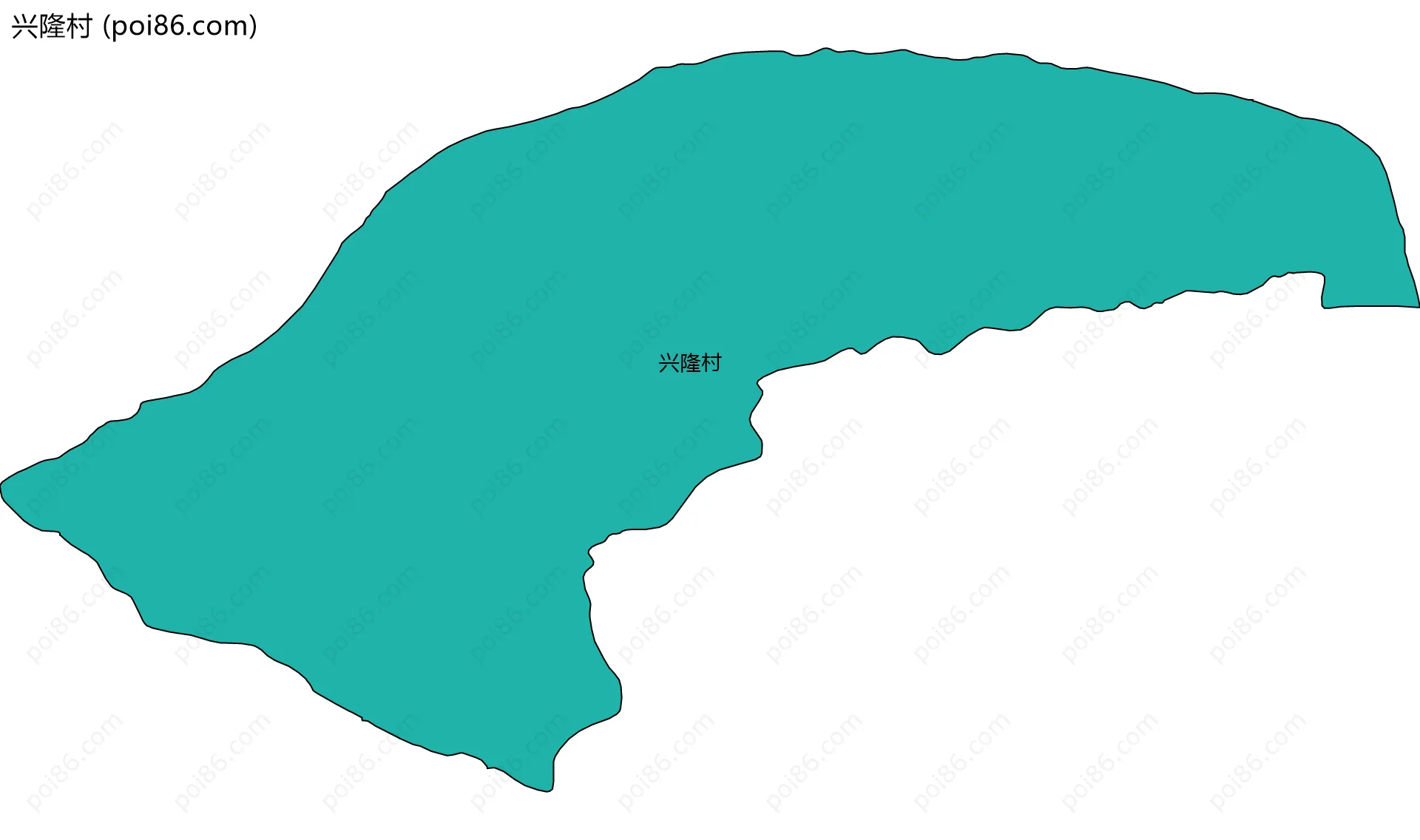 兴隆村边界地图