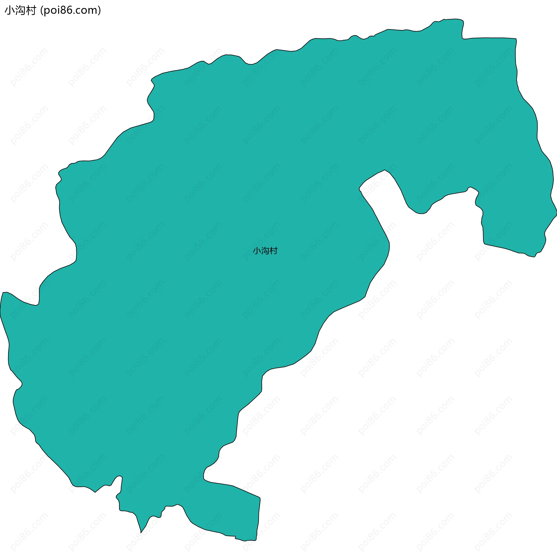 小沟村边界地图