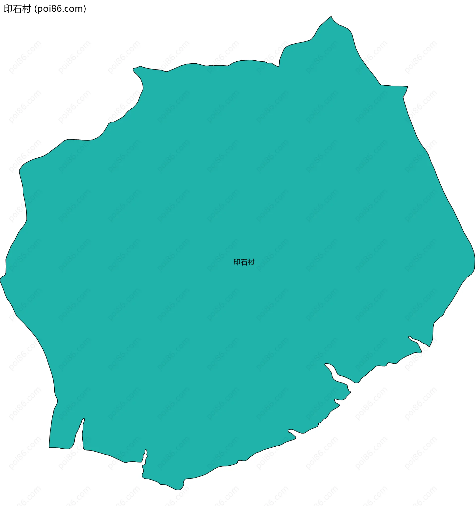 印石村边界地图