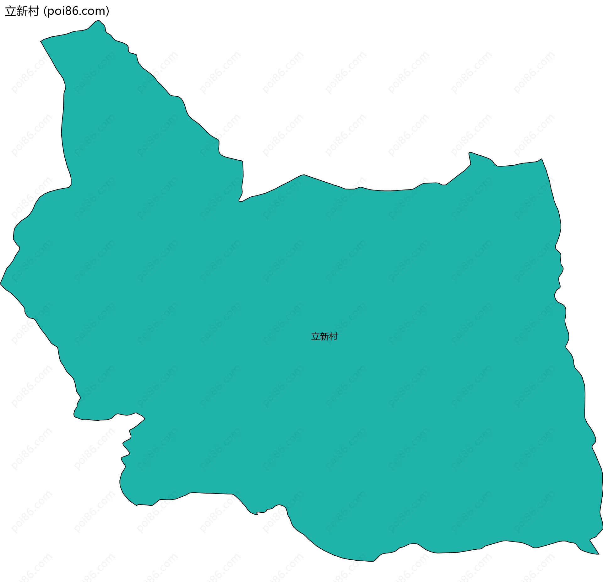 立新村边界地图