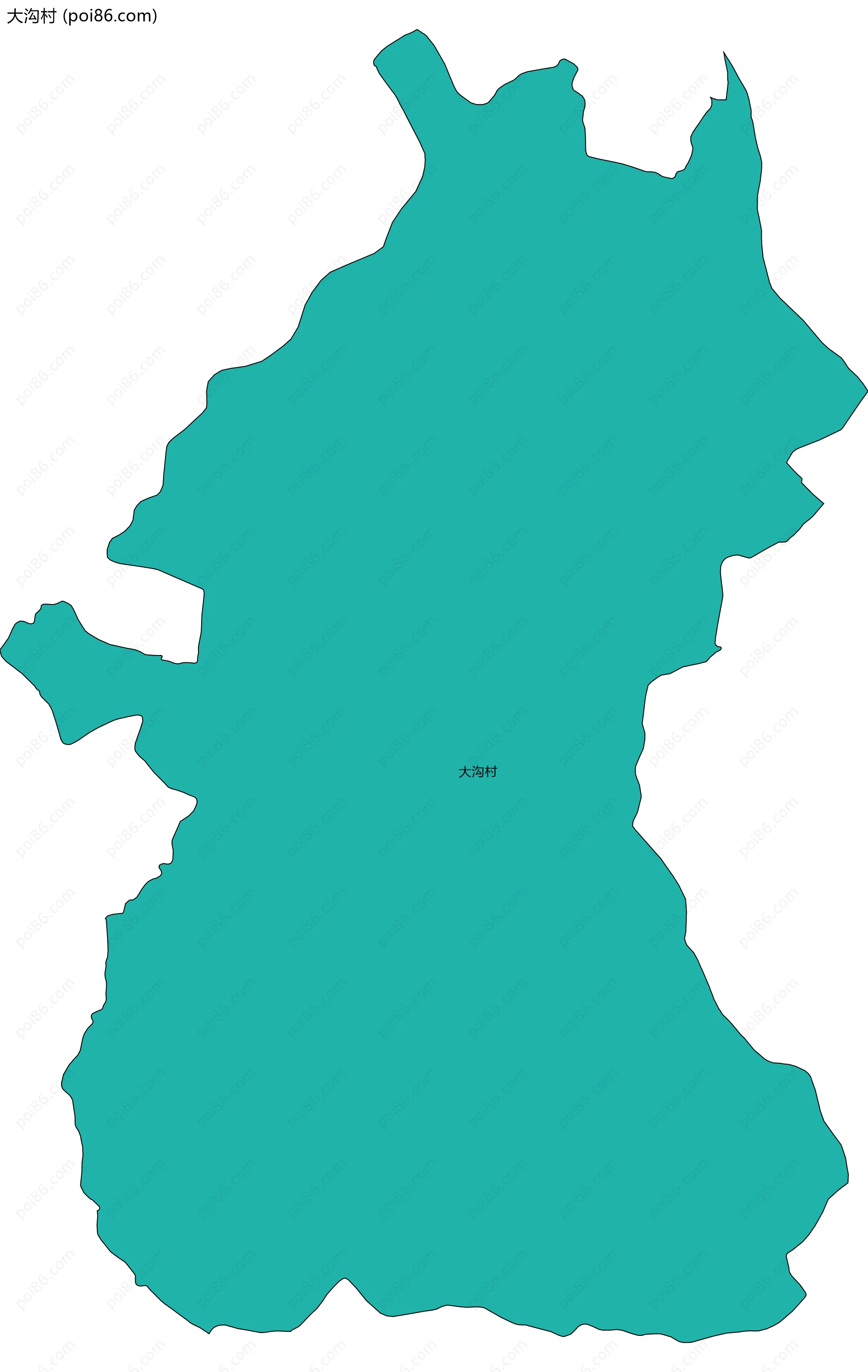 大沟村边界地图