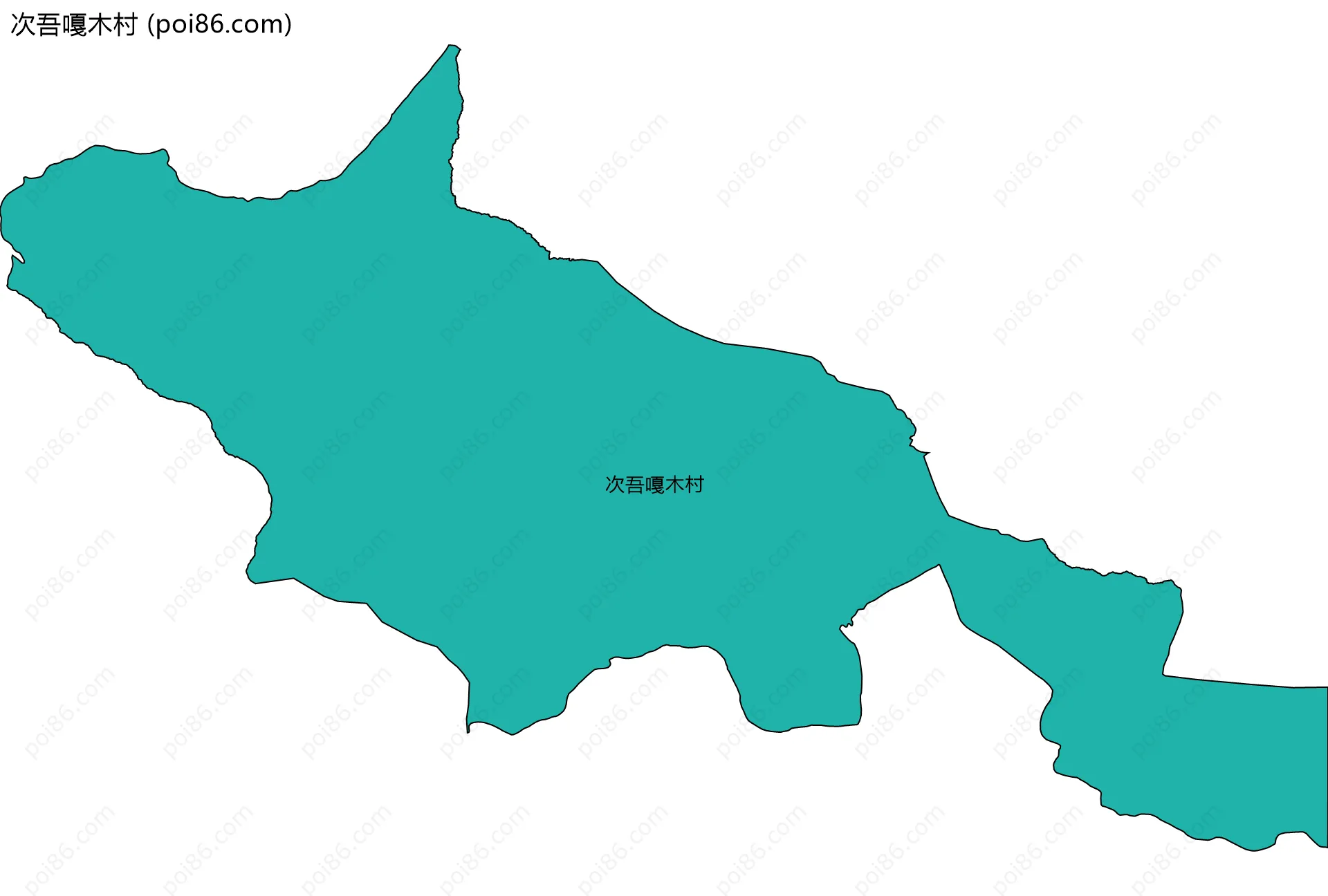 次吾嘎木村边界地图