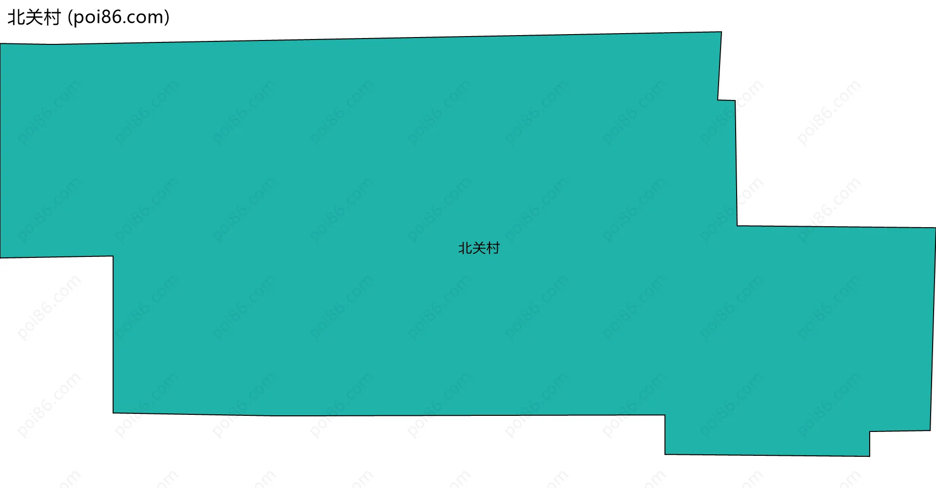 北关村边界地图