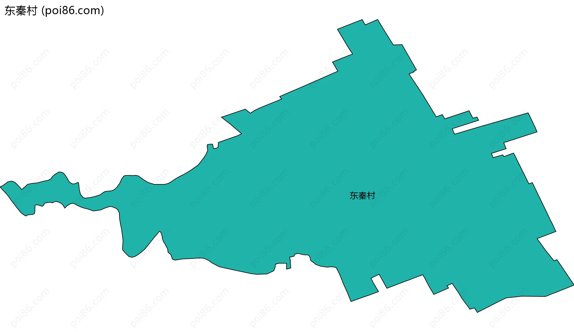 东秦村边界地图