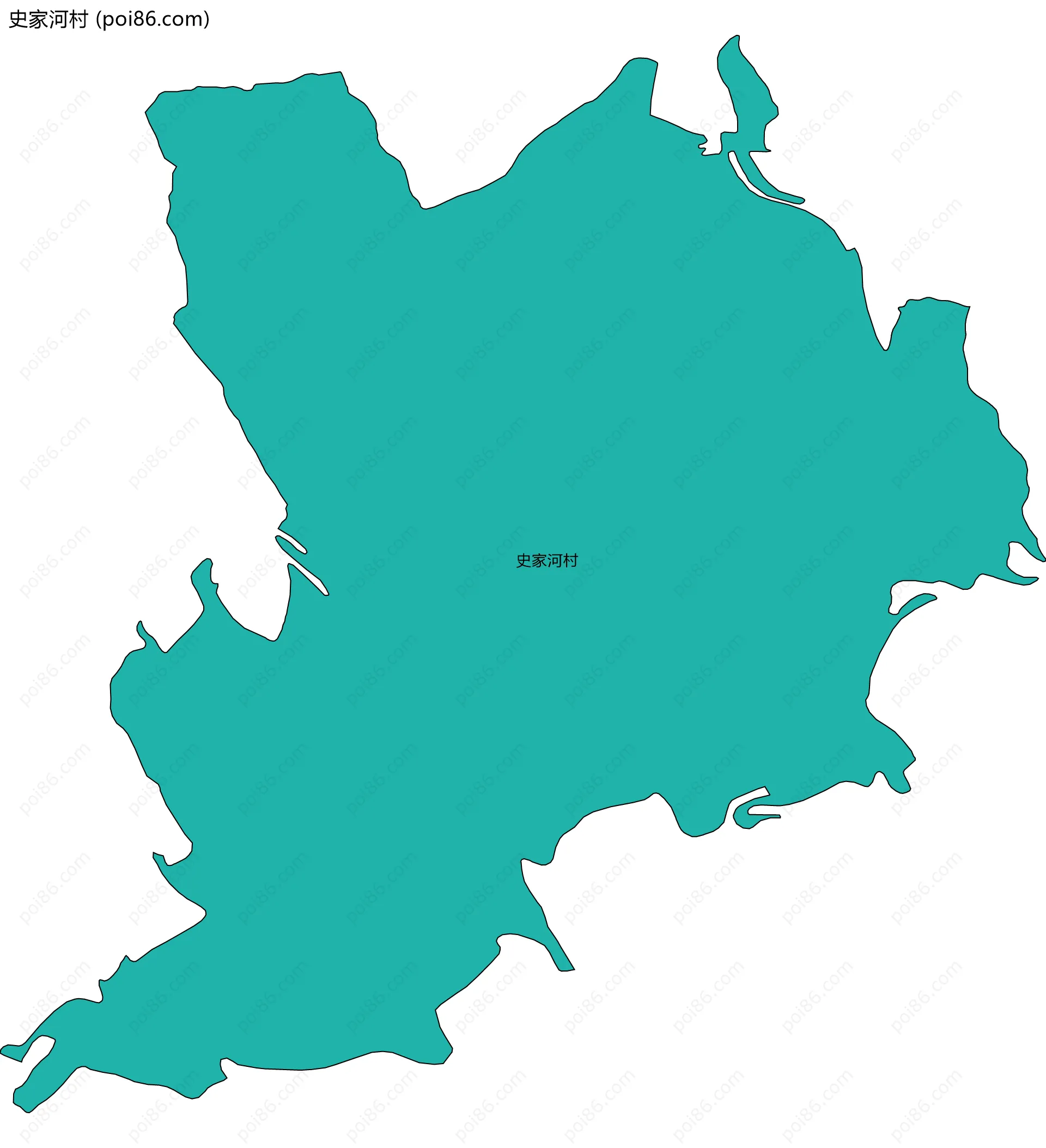 史家河村边界地图