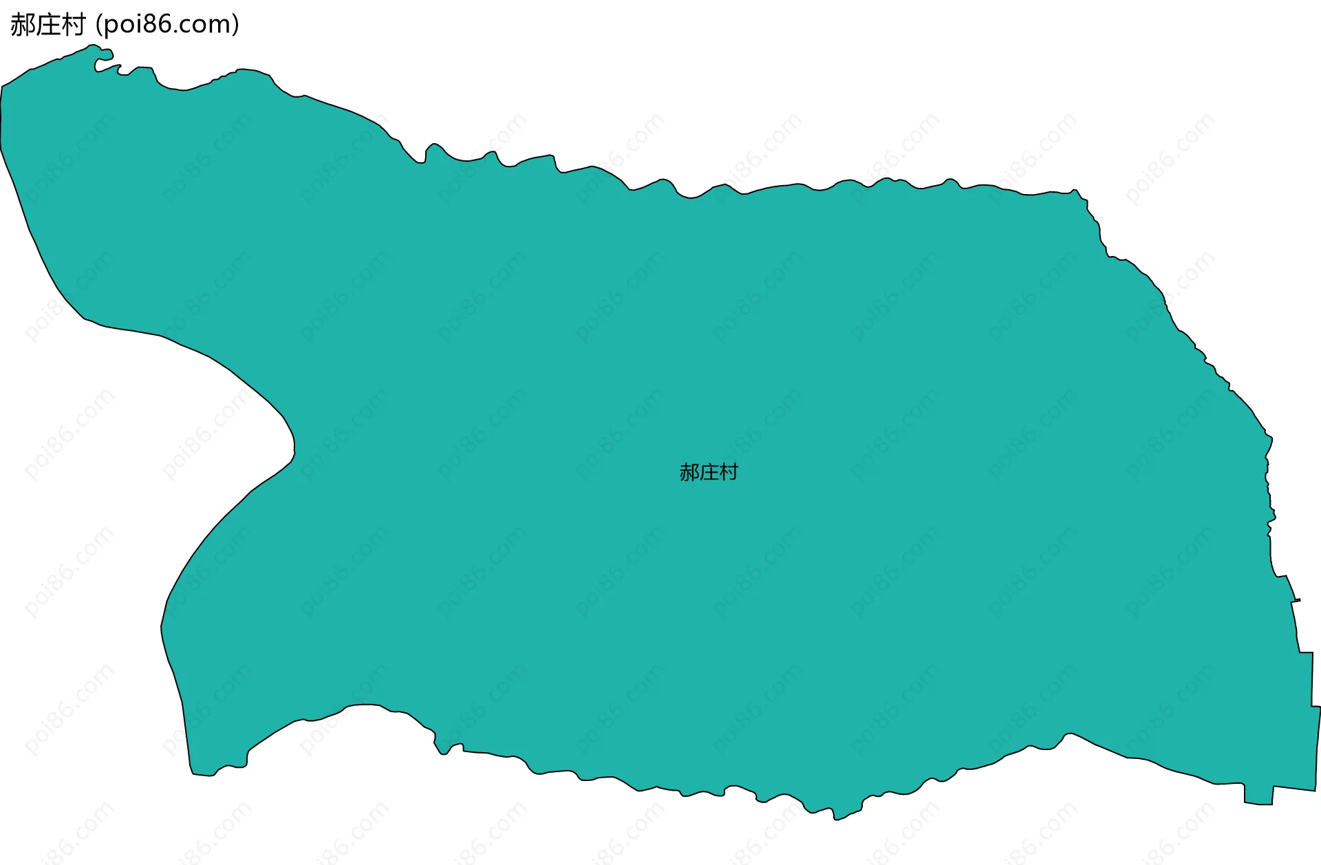 郝庄村边界地图