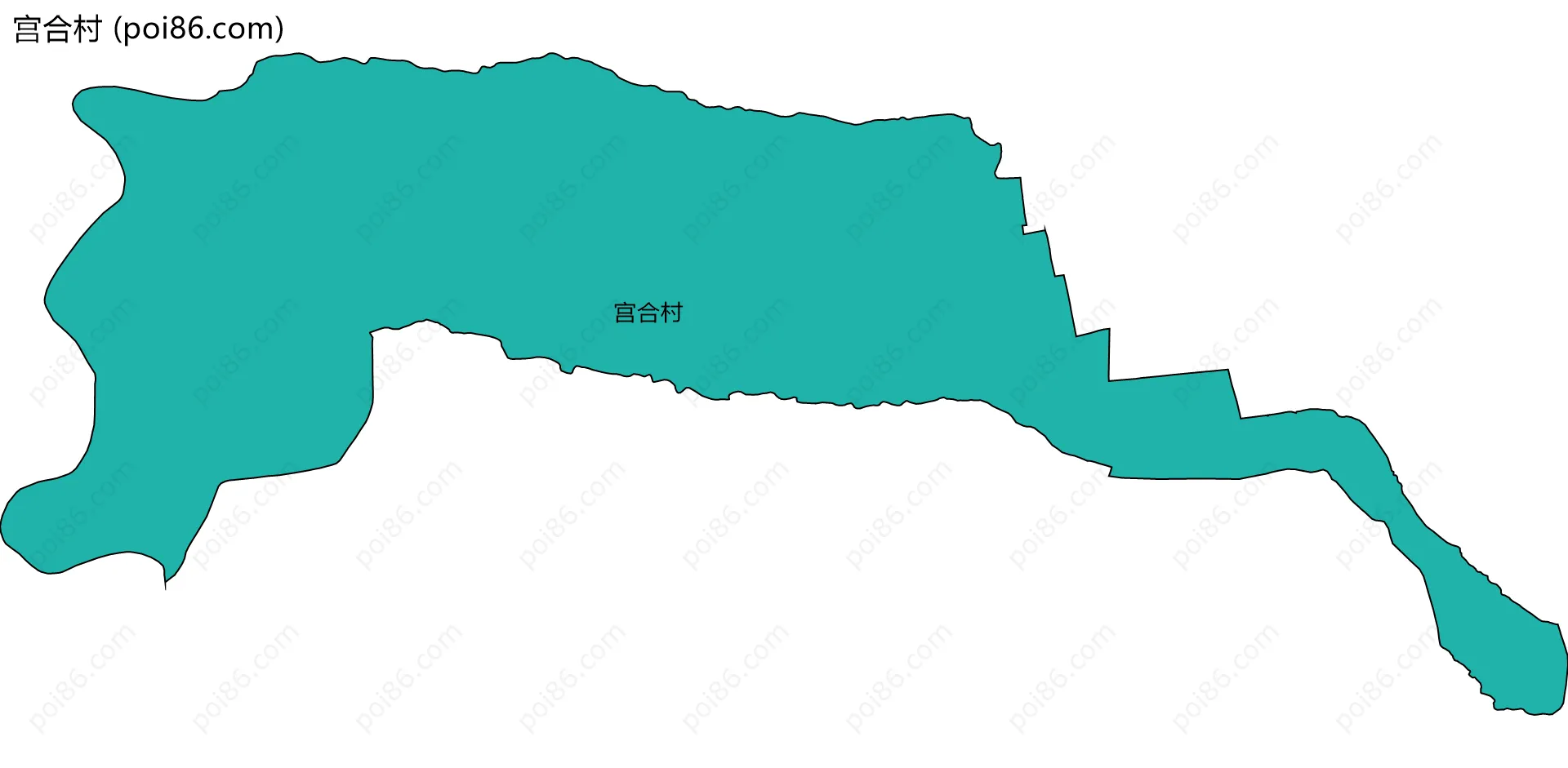宫合村边界地图