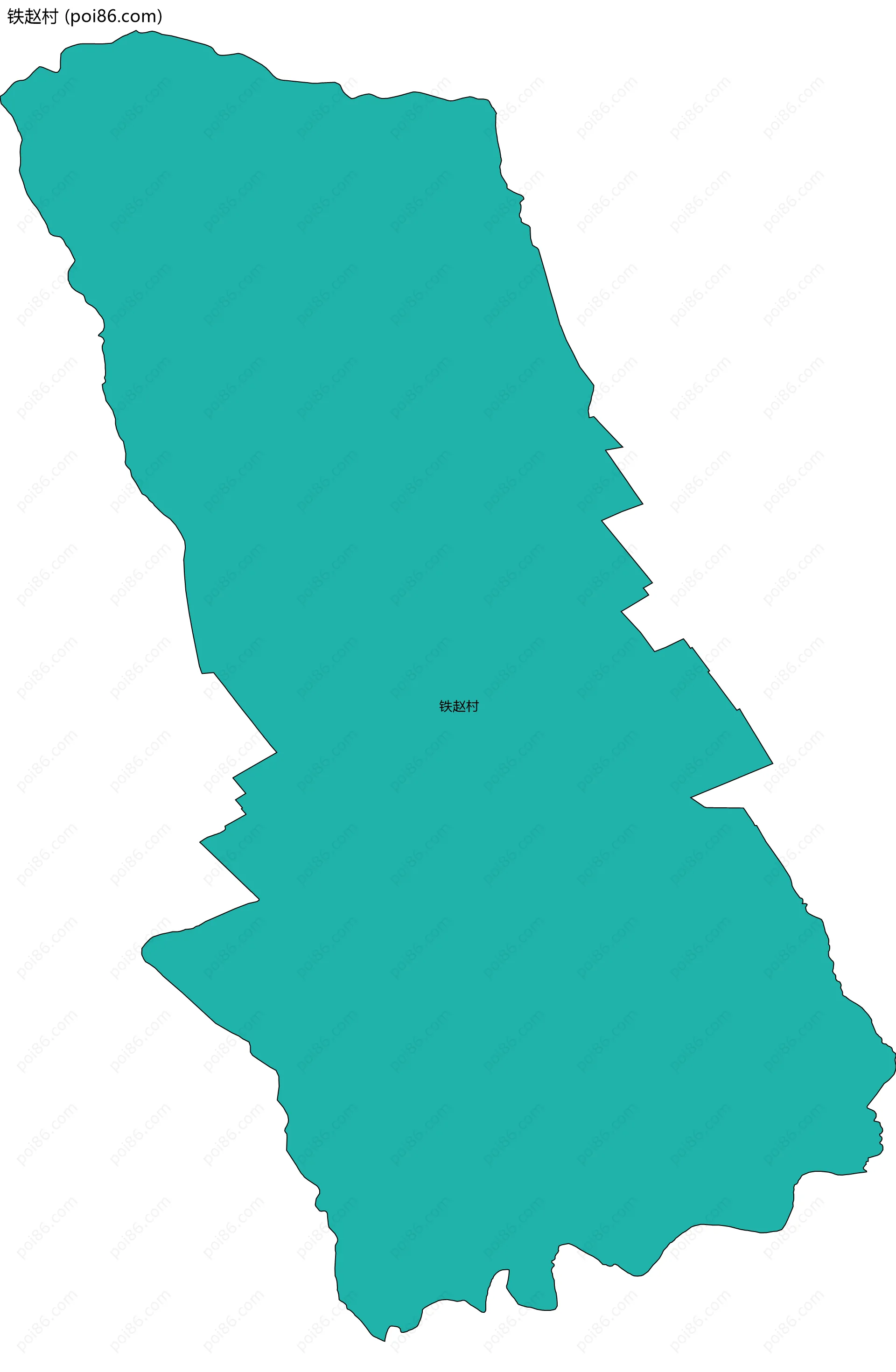 铁赵村边界地图