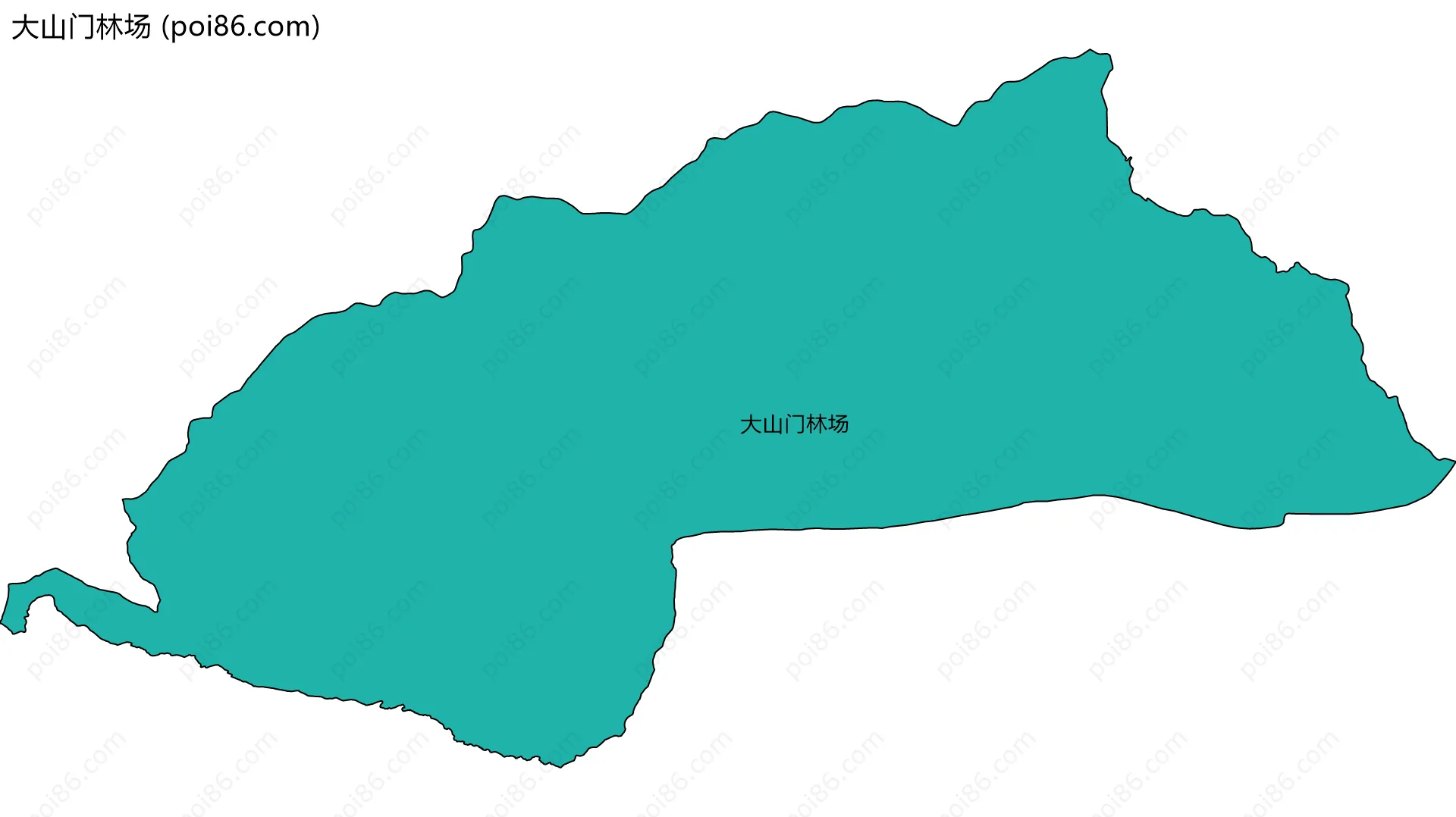 大山门林场边界地图