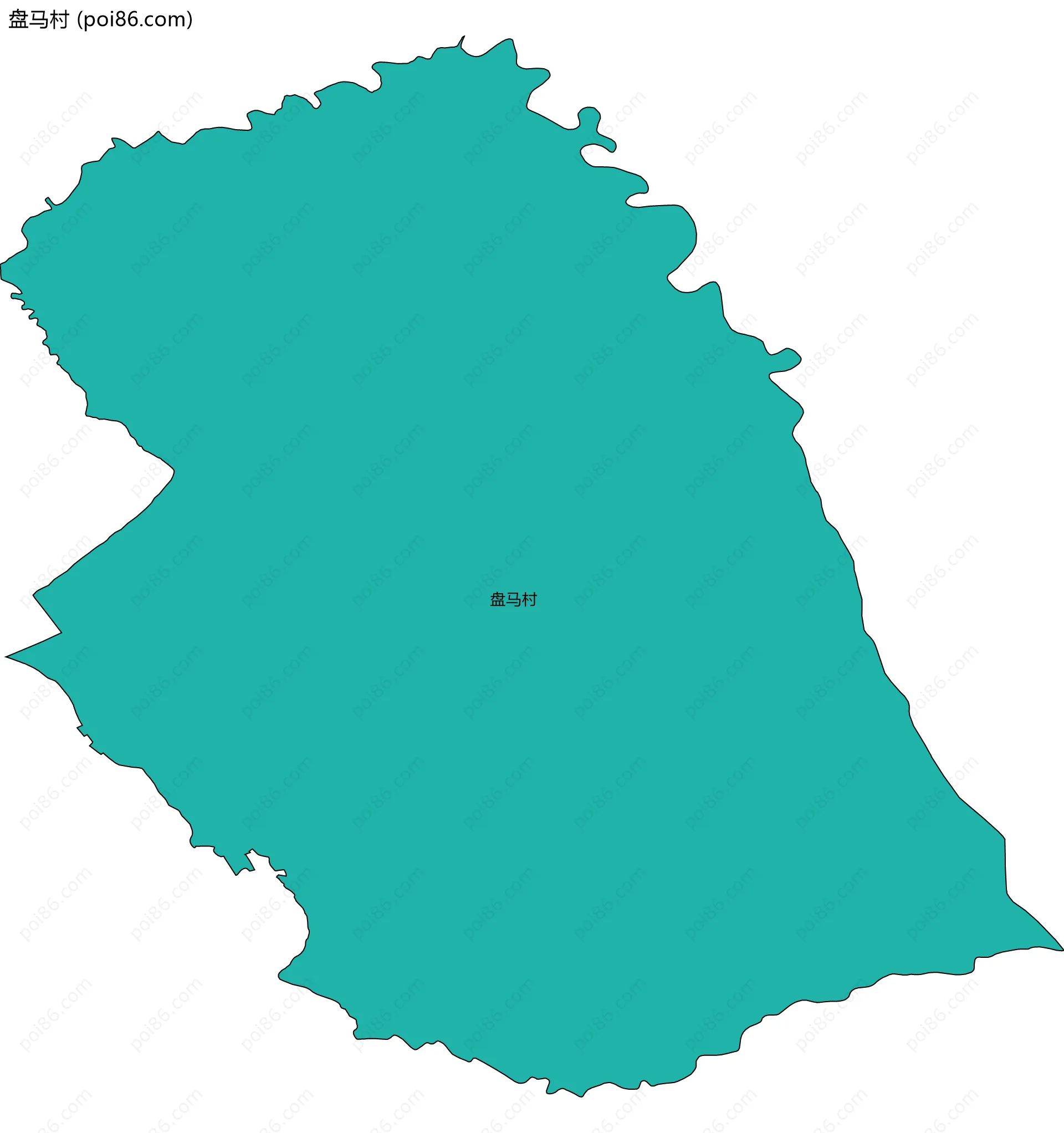 盘马村边界地图