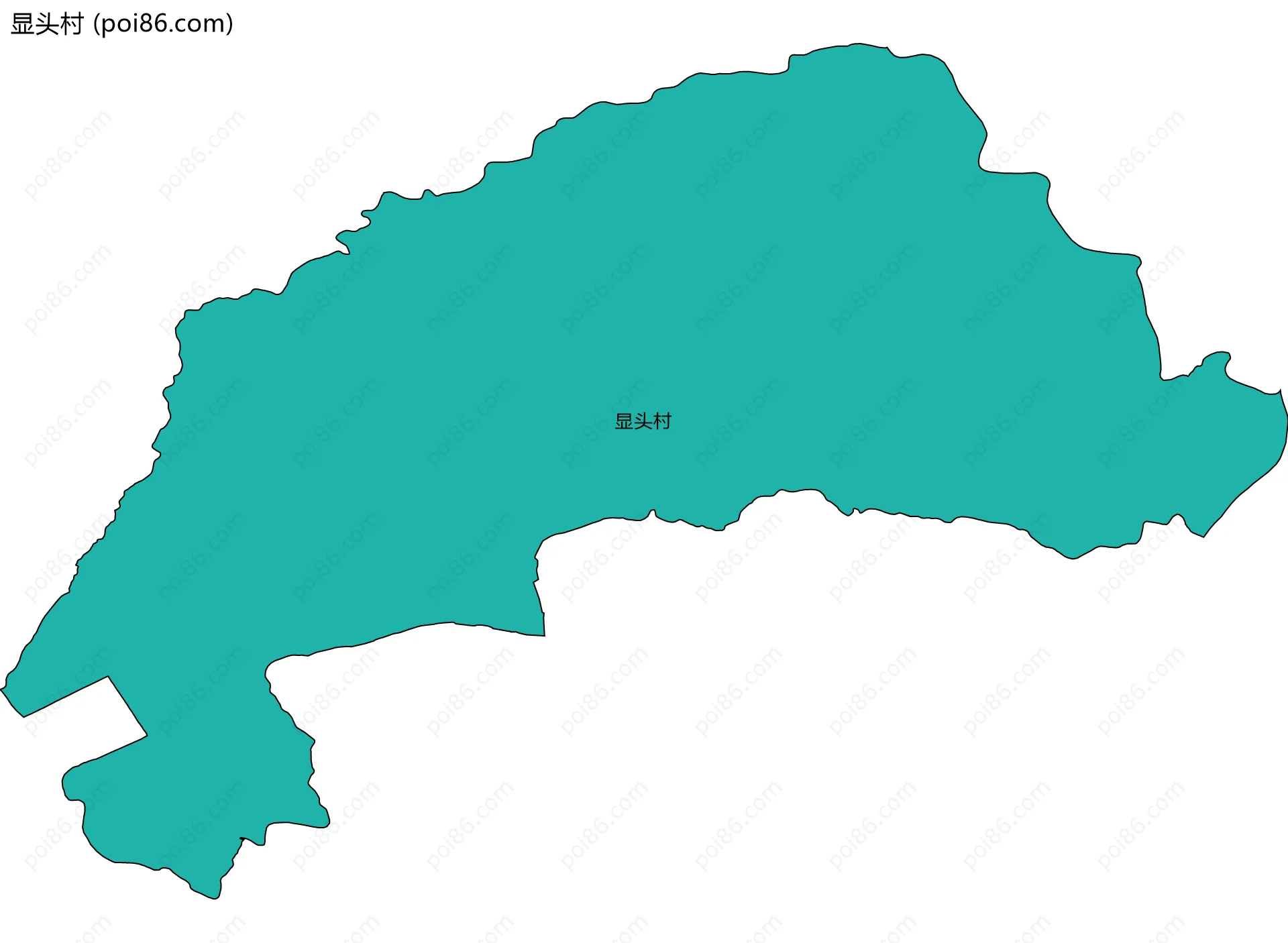 显头村边界地图