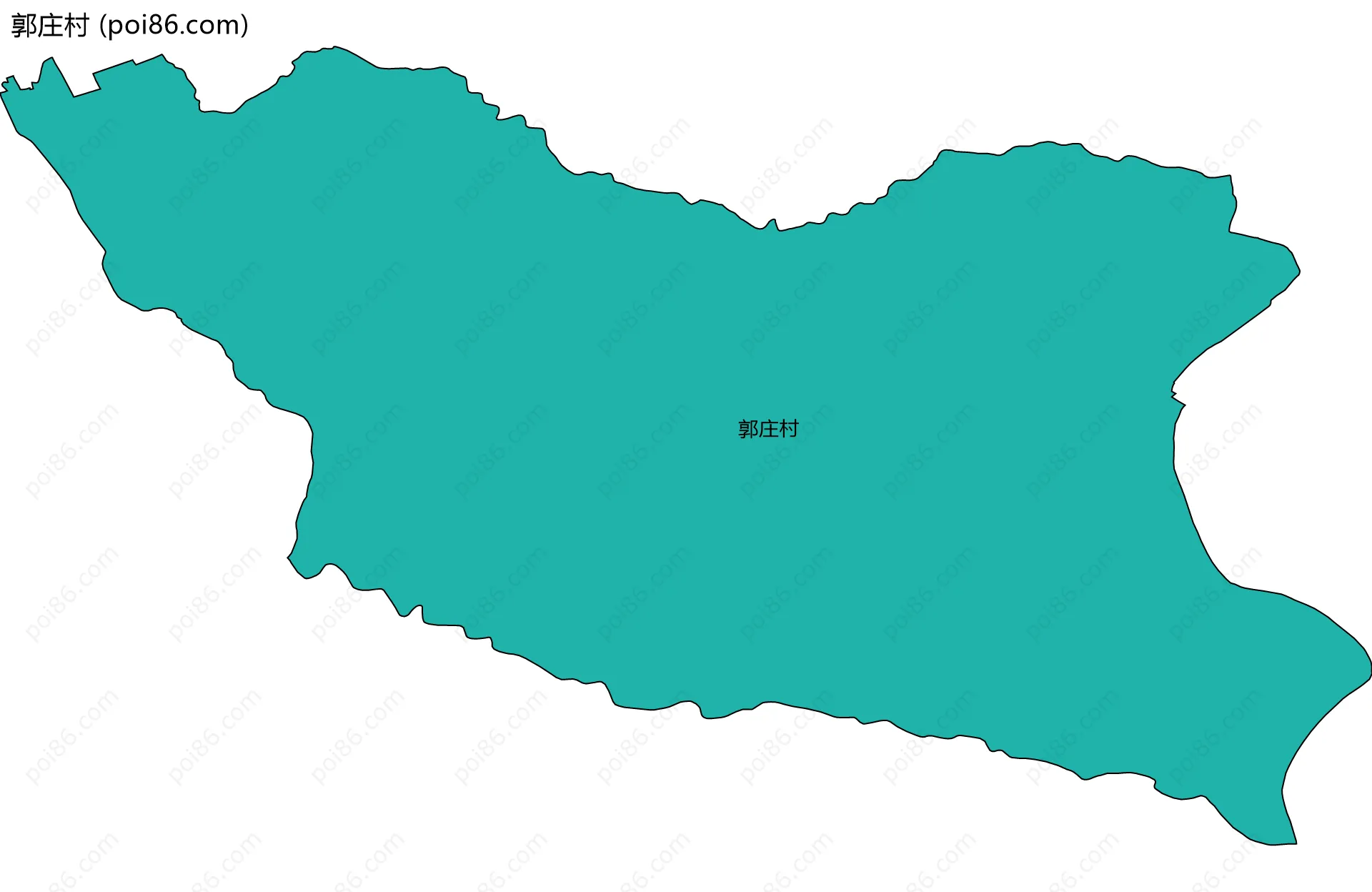 郭庄村边界地图
