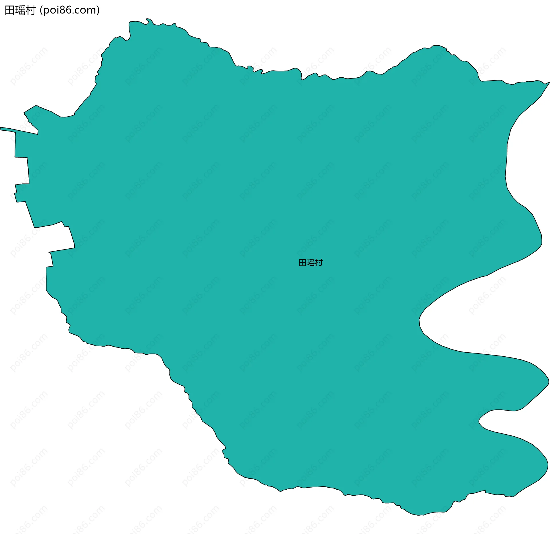 田瑶村边界地图