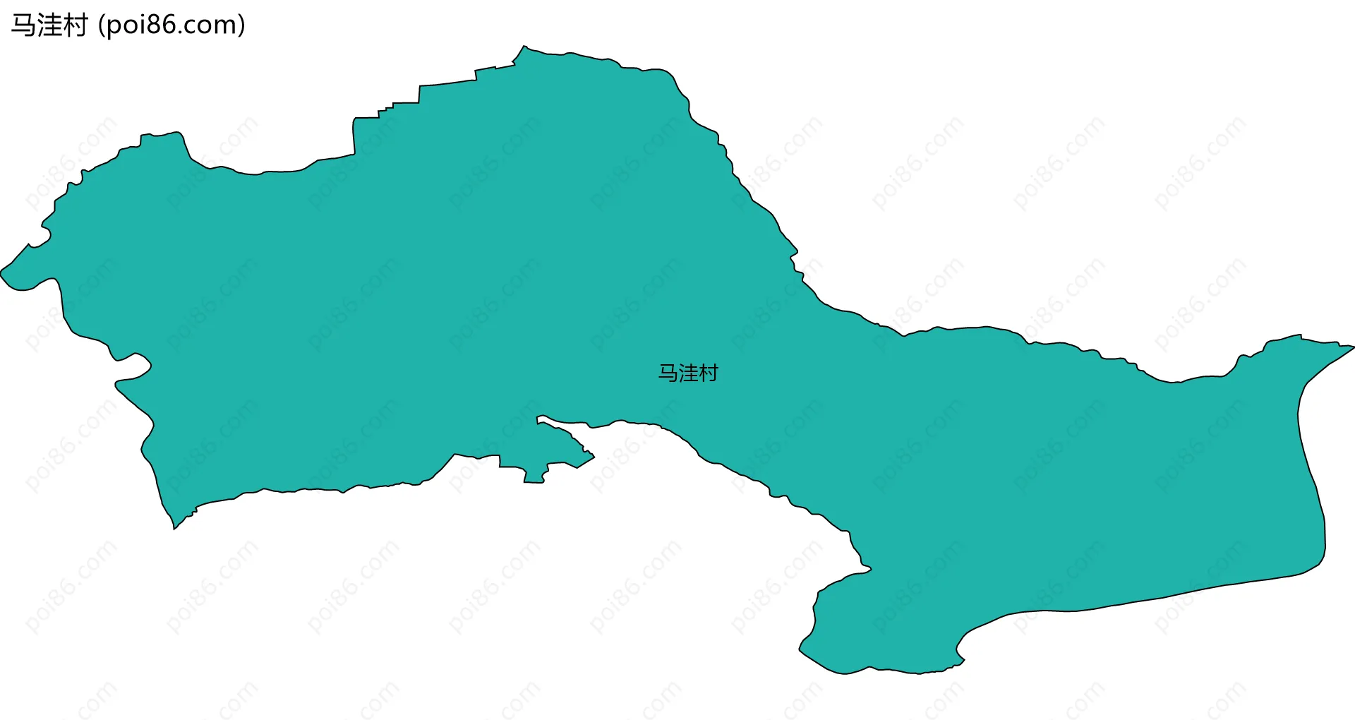 马洼村边界地图