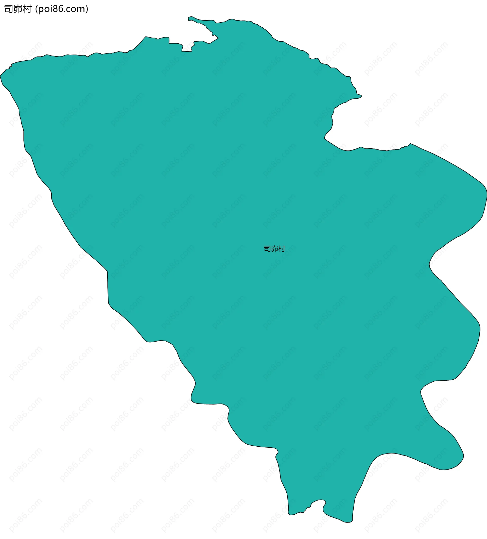 司峁村边界地图