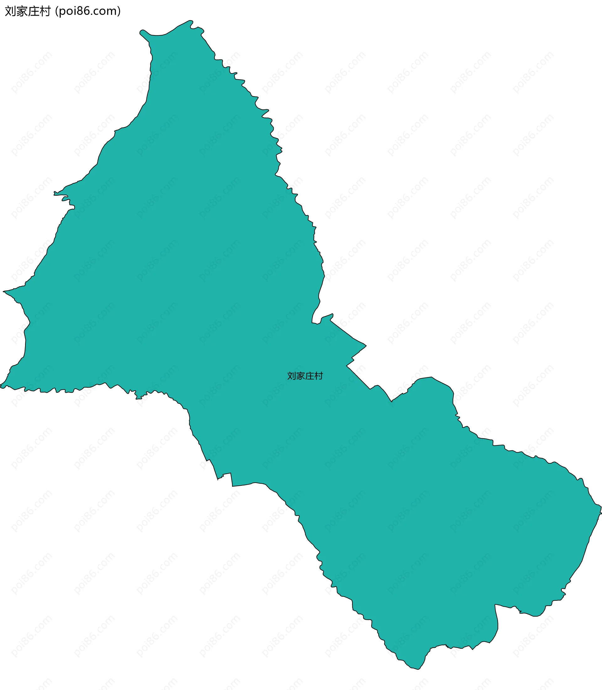 刘家庄村边界地图